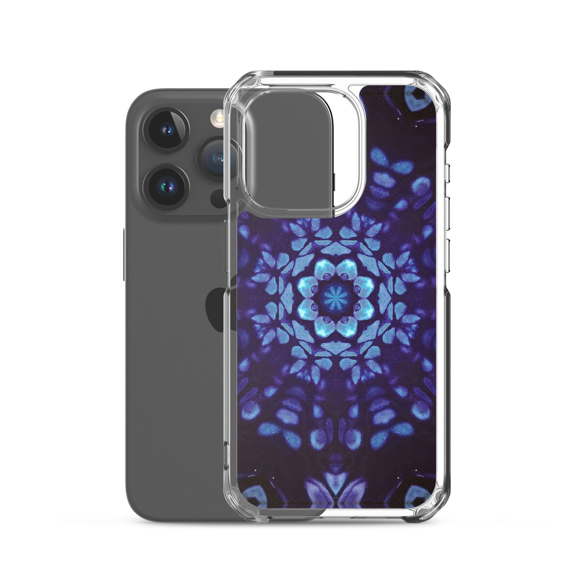 Clear Case for iPhone® - Mystic Bath: Blue Mandala - Liminal Layers