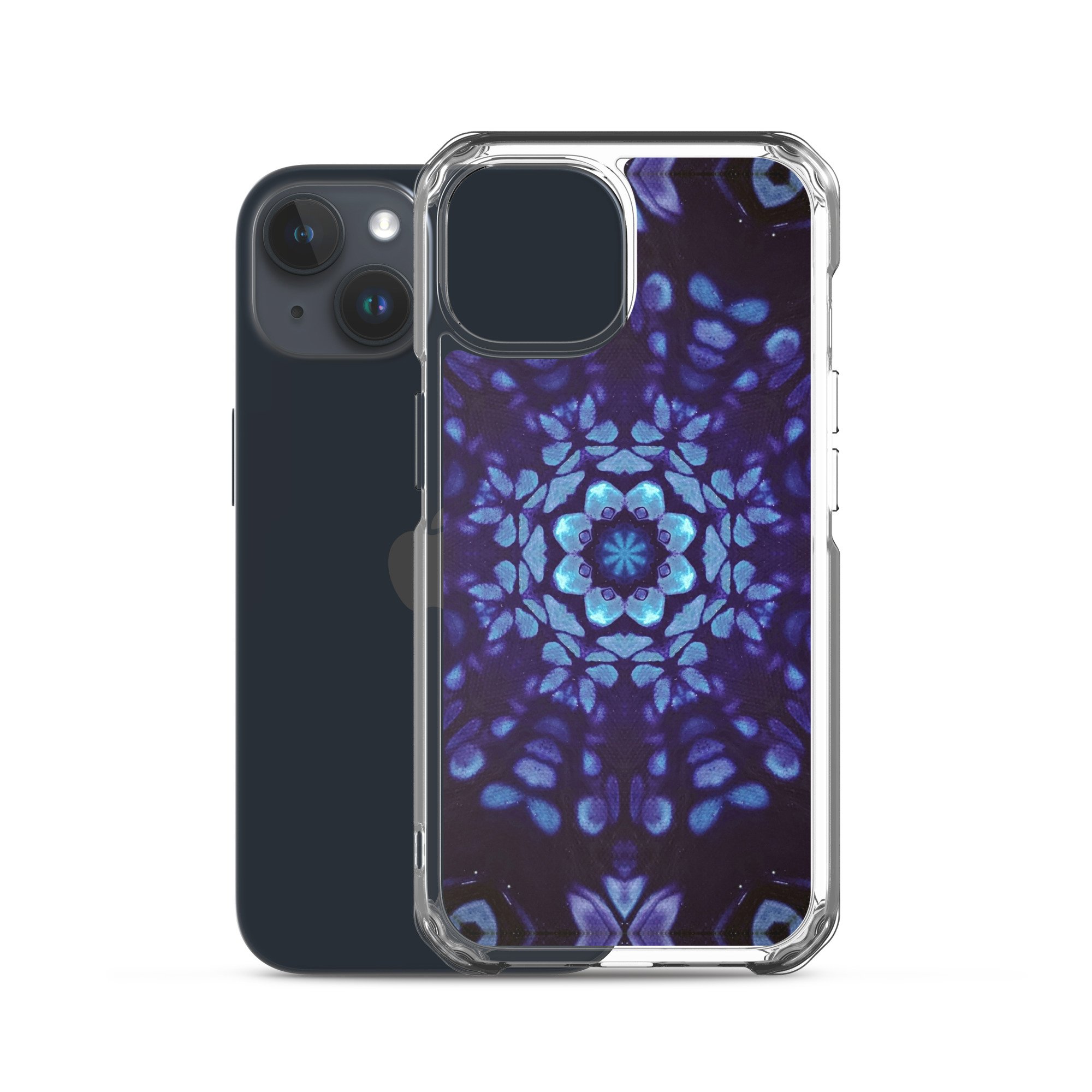 Clear Case for iPhone® - Mystic Bath: Blue Mandala - Liminal Layers