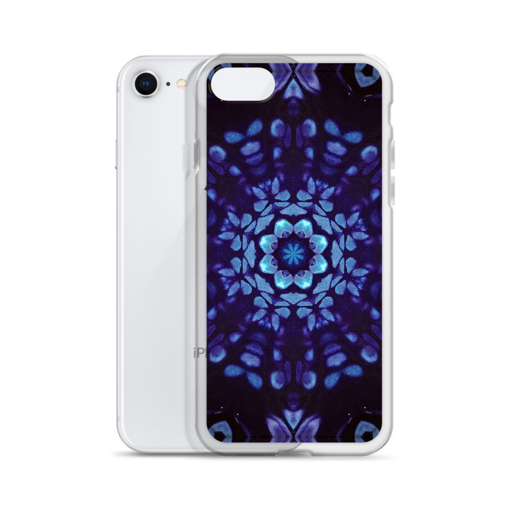 Clear Case for iPhone® - Mystic Bath: Blue Mandala - Liminal Layers