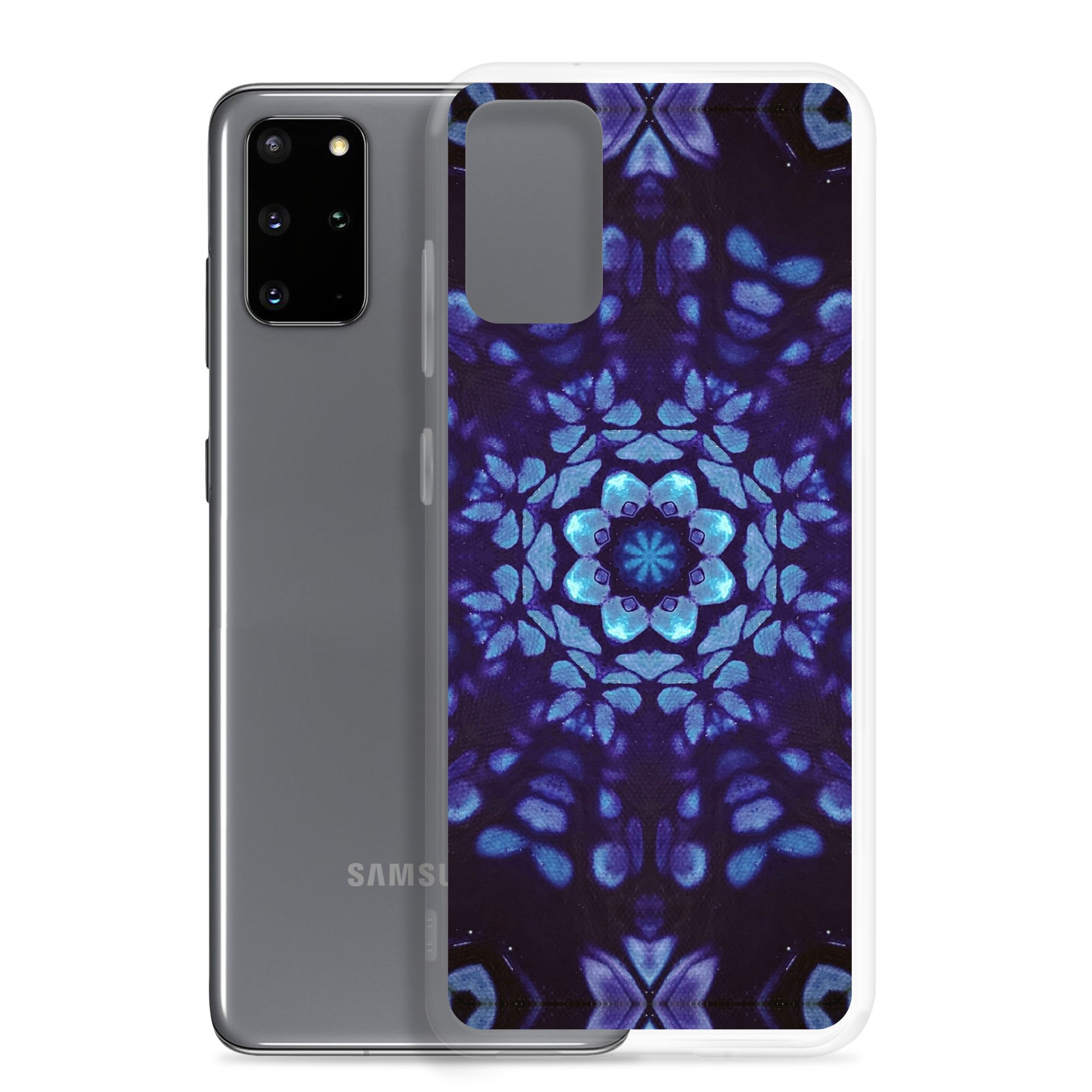 Clear Case for Samsung® - Mystic Bath Blue Mandala - Liminal Layers