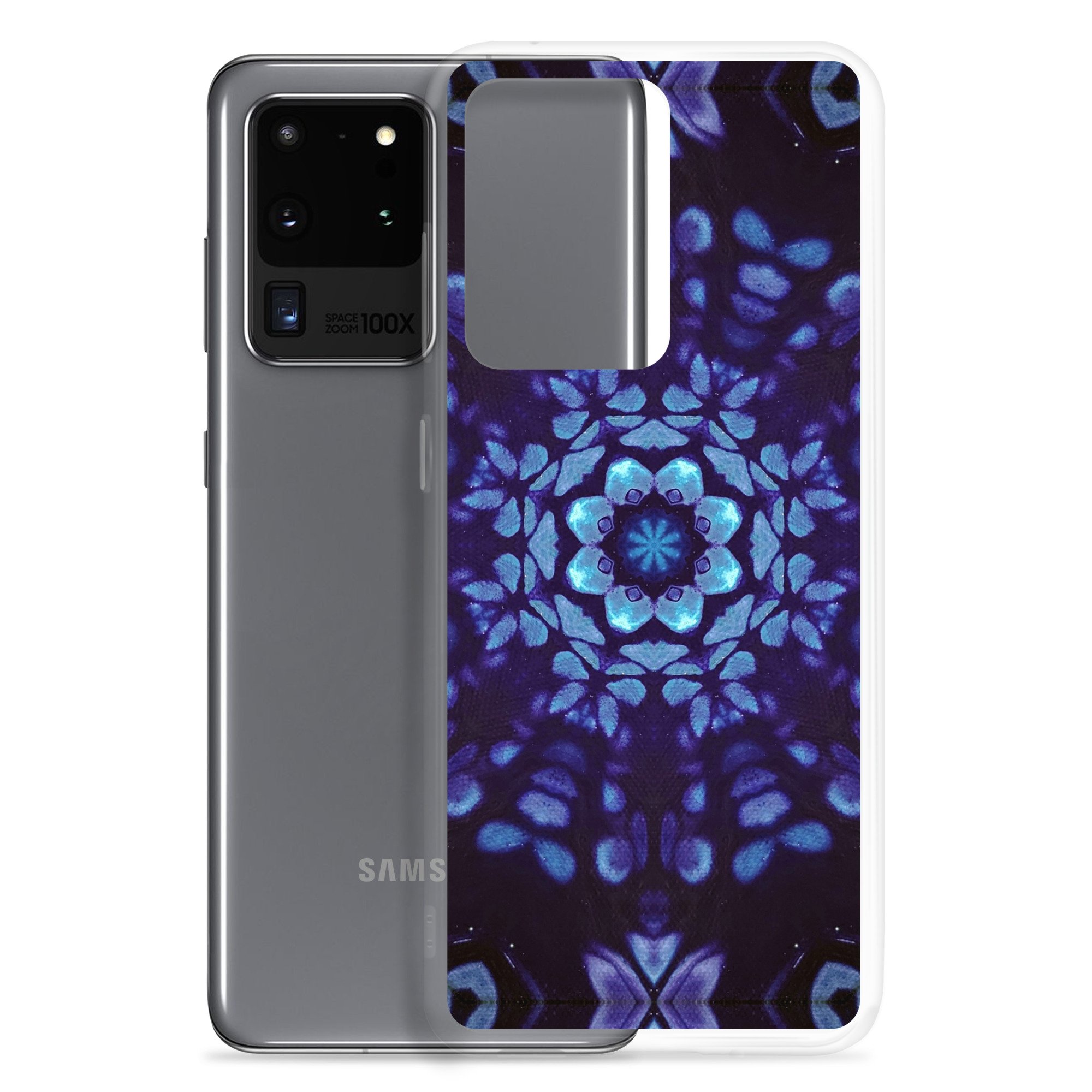 Clear Case for Samsung® - Mystic Bath Blue Mandala - Liminal Layers