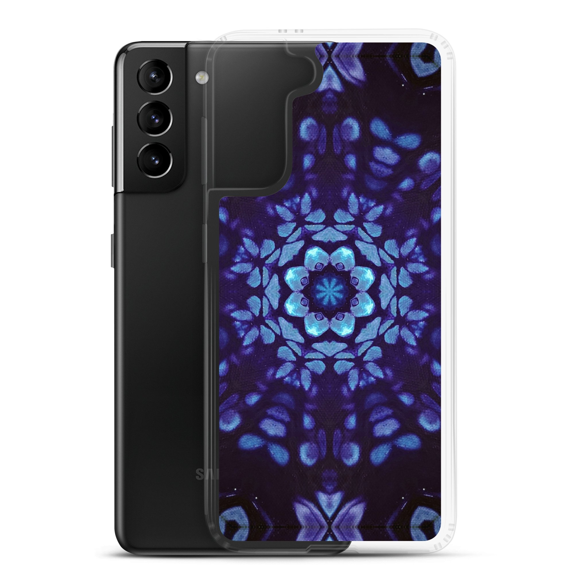 Clear Case for Samsung® - Mystic Bath Blue Mandala - Liminal Layers