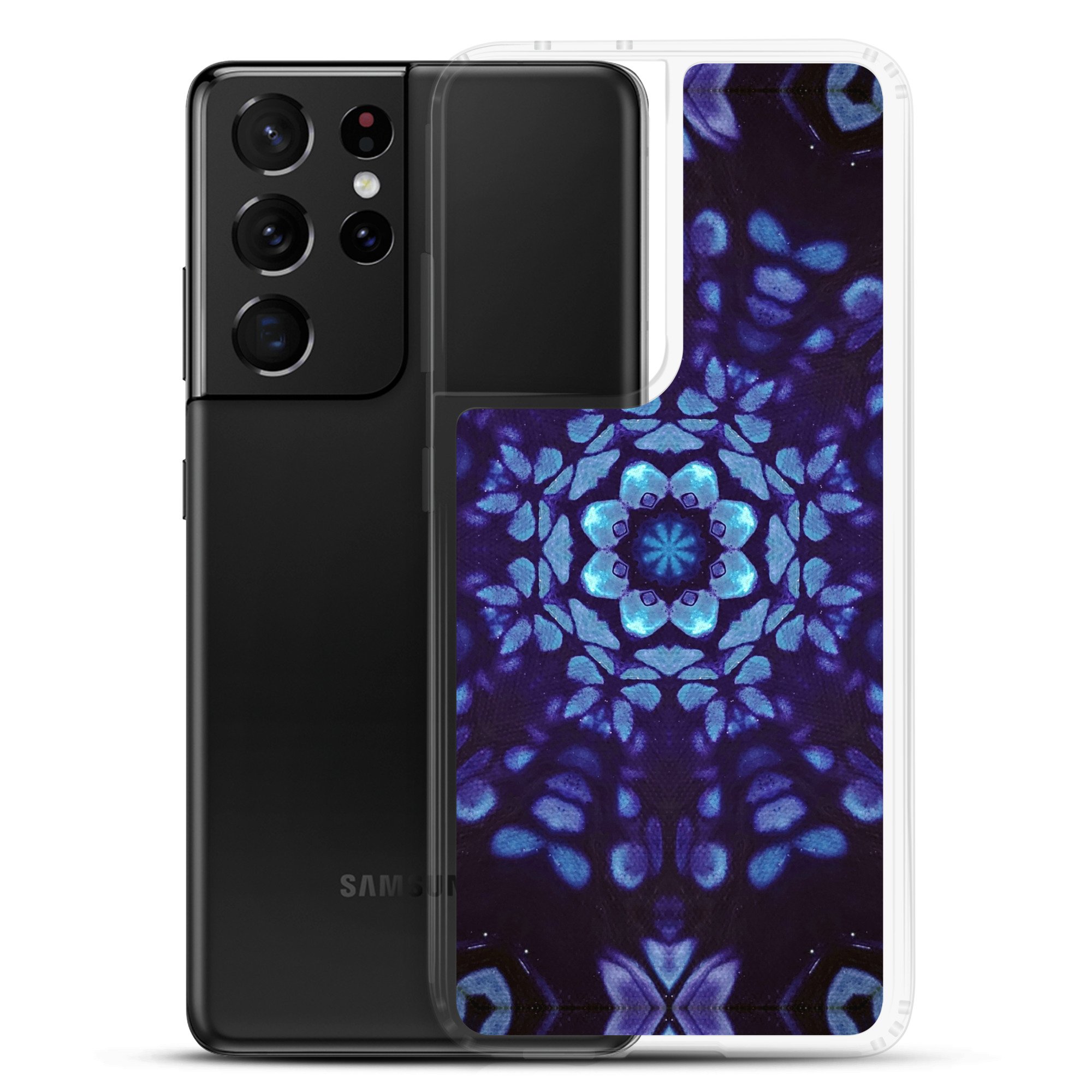 Clear Case for Samsung® - Mystic Bath Blue Mandala - Liminal Layers
