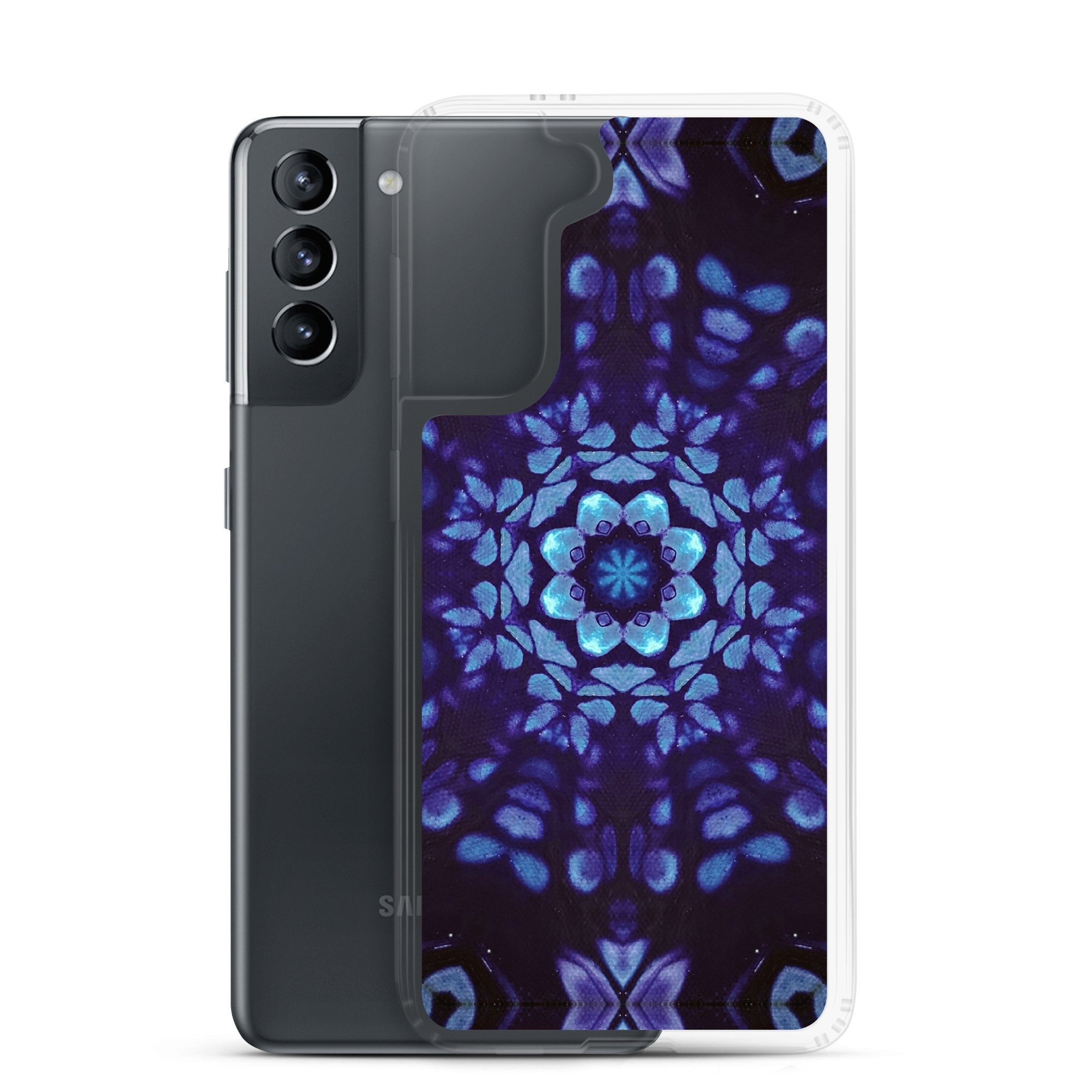 Clear Case for Samsung® - Mystic Bath Blue Mandala - Liminal Layers