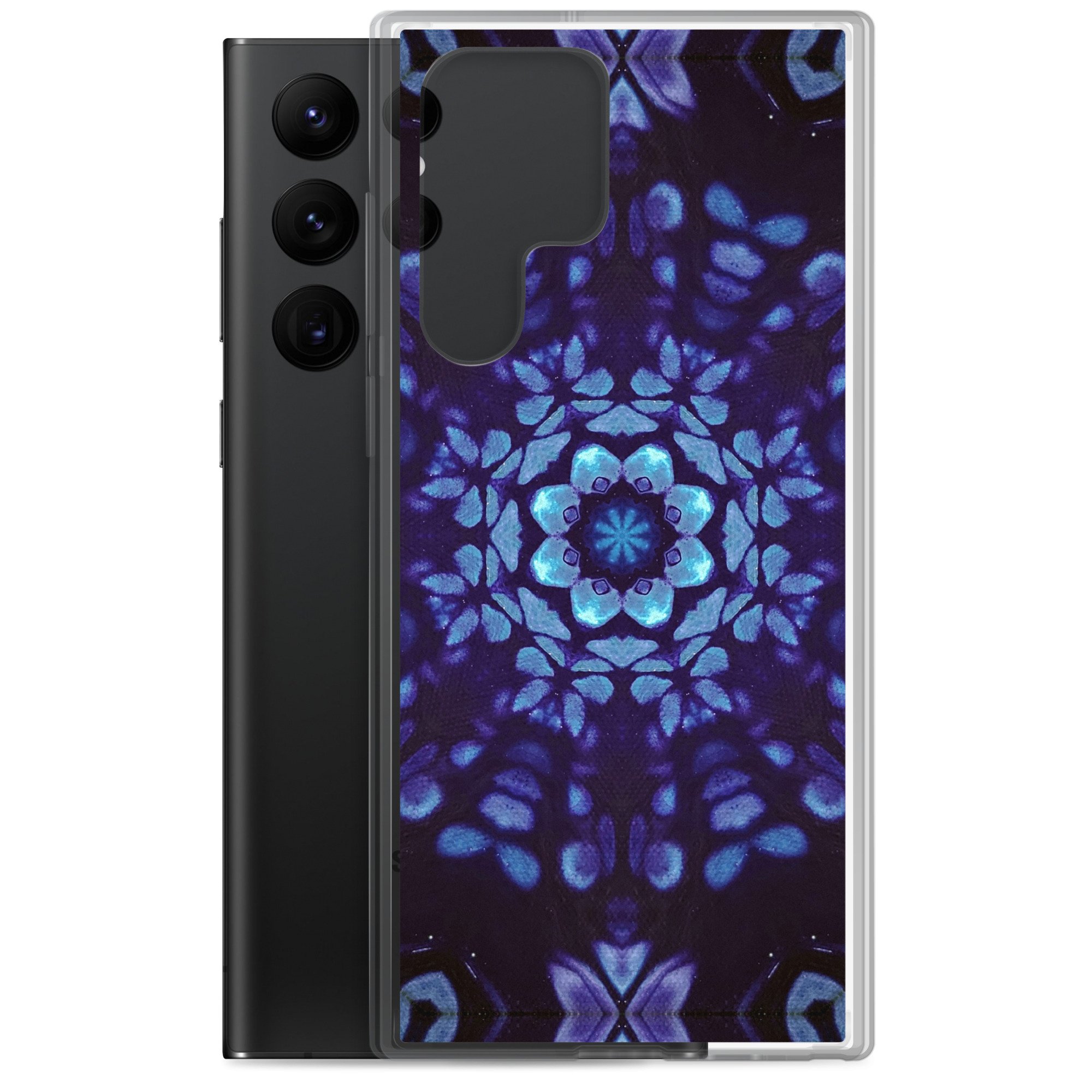 Clear Case for Samsung® - Mystic Bath Blue Mandala - Liminal Layers