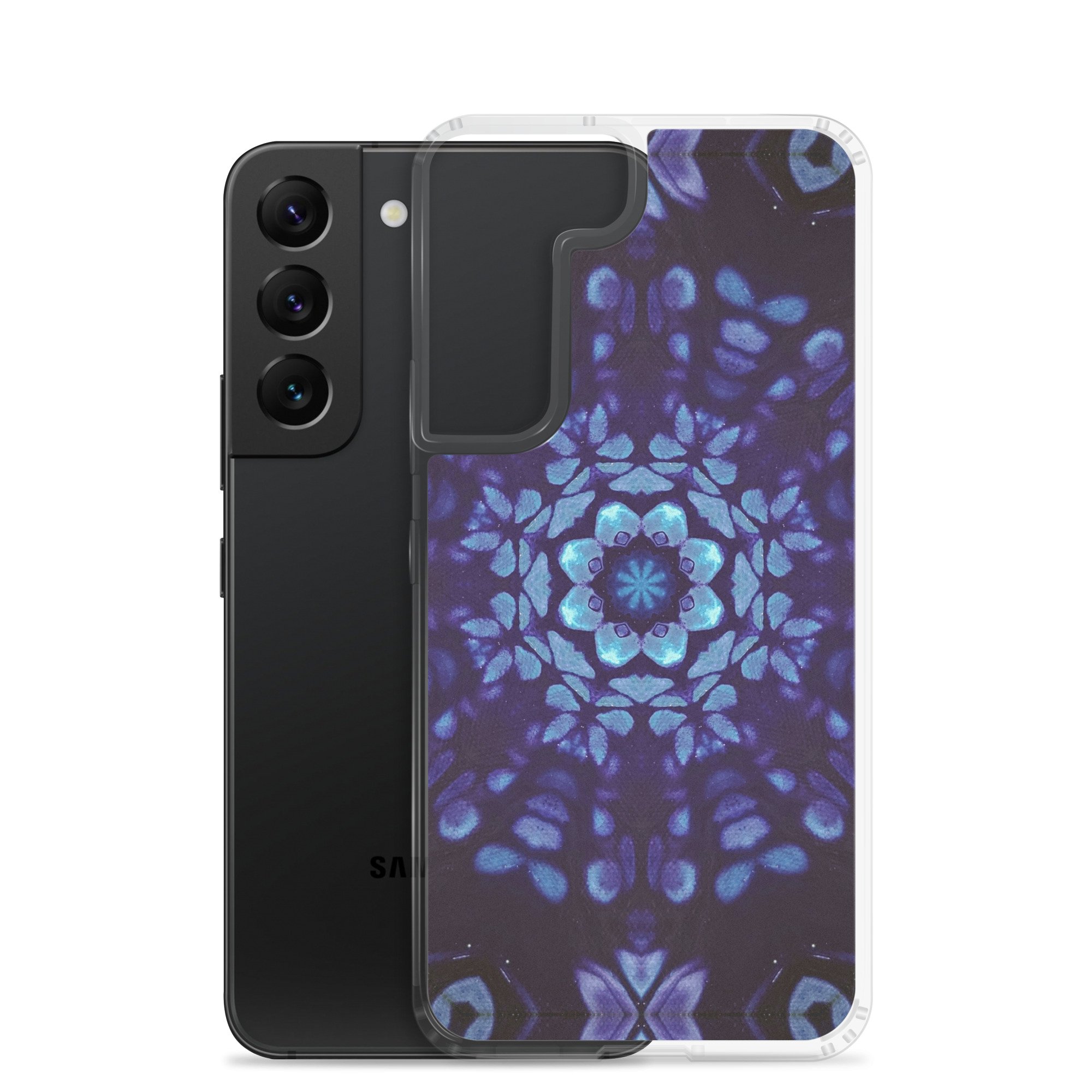 Clear Case for Samsung® - Mystic Bath Blue Mandala - Liminal Layers