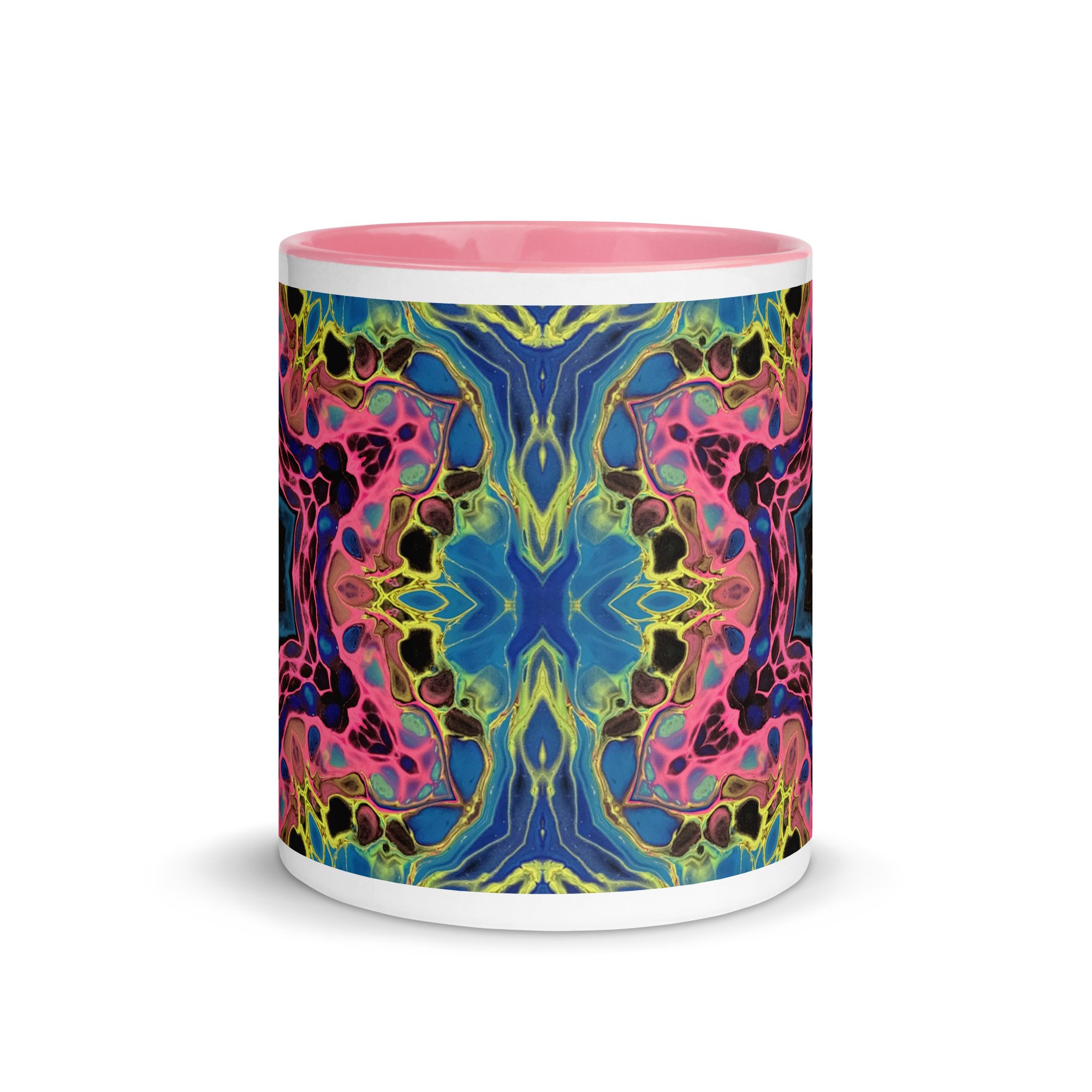 Mug with Color Inside - Vivid Synapses: Mandala - Liminal Layers