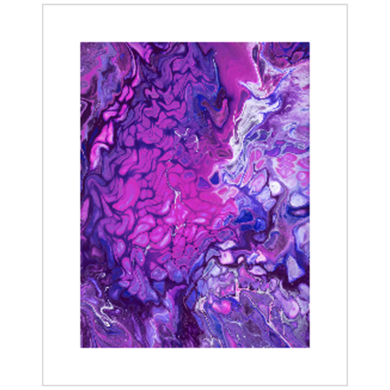 Giclee Fine Art Print - 6x8 inch - Purple's Paradise - Liminal Layers