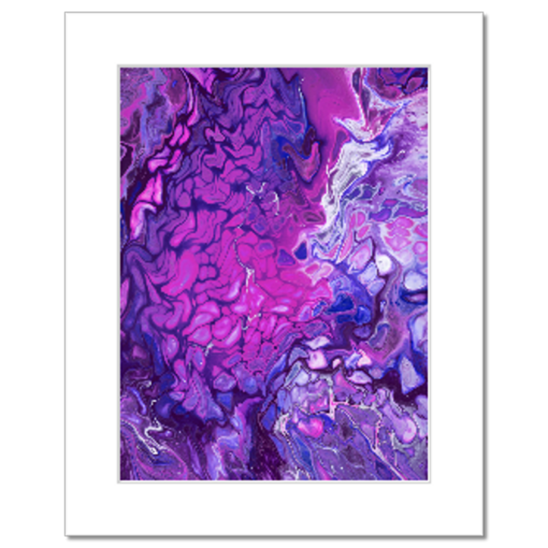 Giclee Fine Art Print - 6x8 inch - Purple's Paradise - Liminal Layers