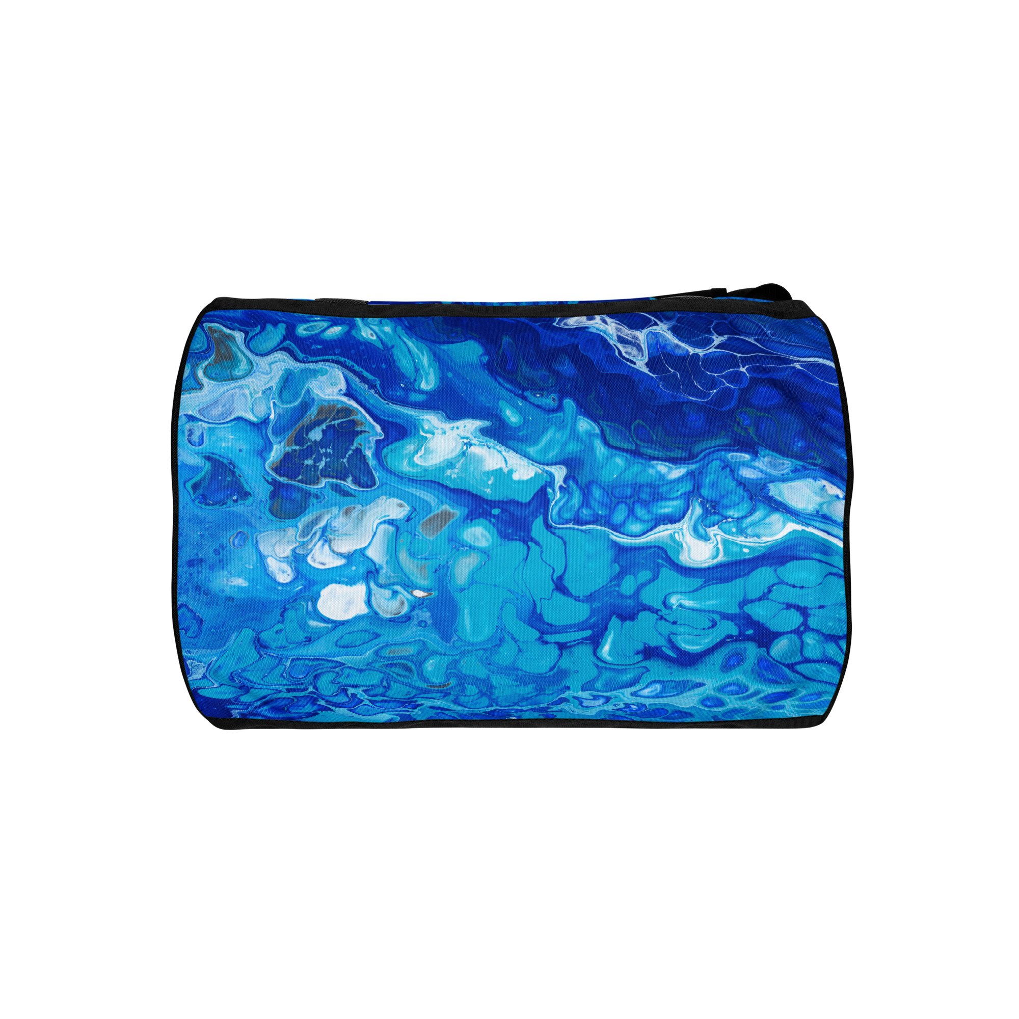 Gym Bag - Currents of Clarity - Abstract Ocean Blue - Liminal Layers