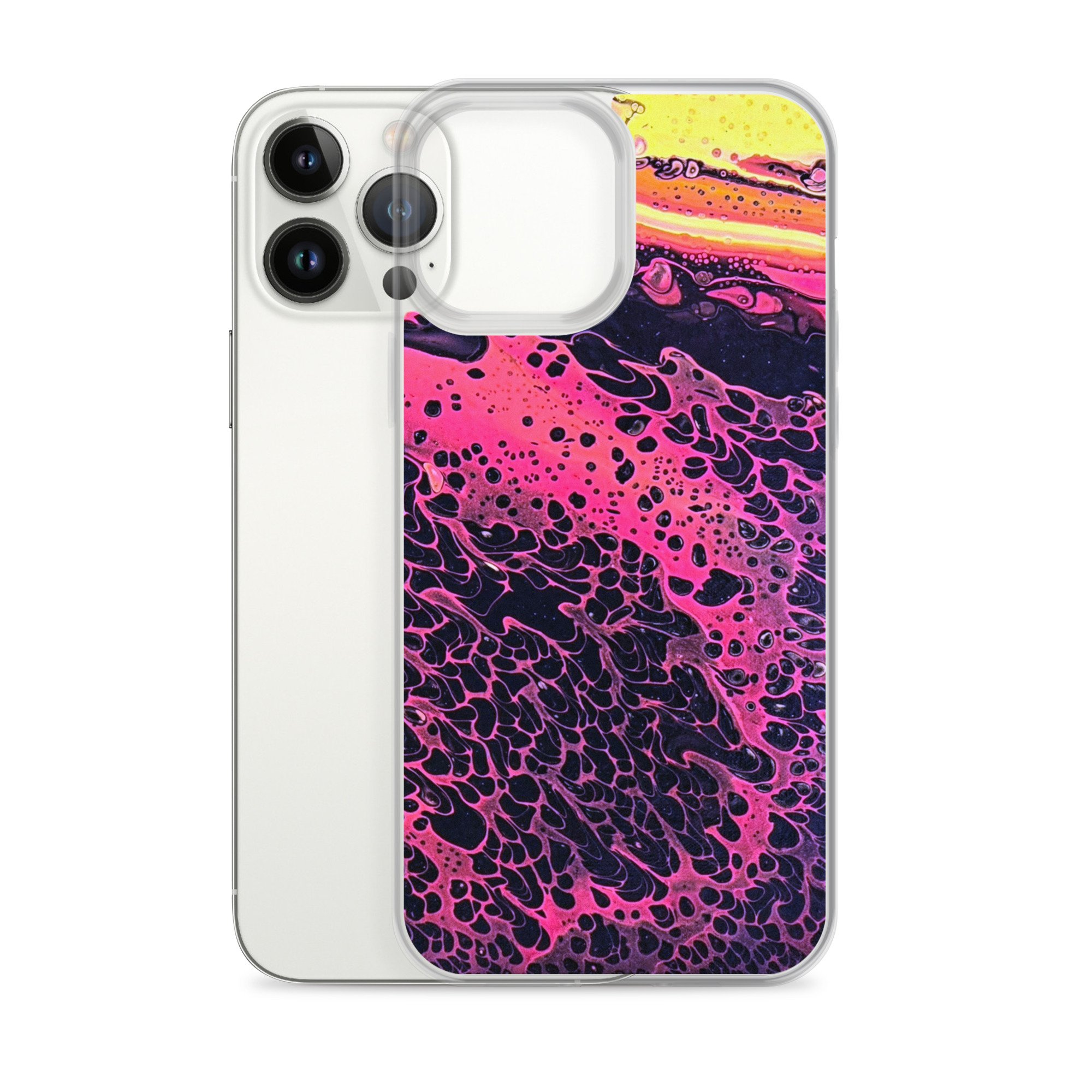 Clear Case for iPhone® - Lava Sunset - Liminal Layers
