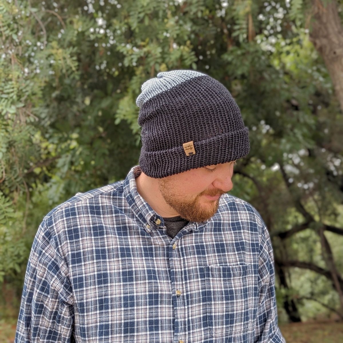 Contentment through a beanie.