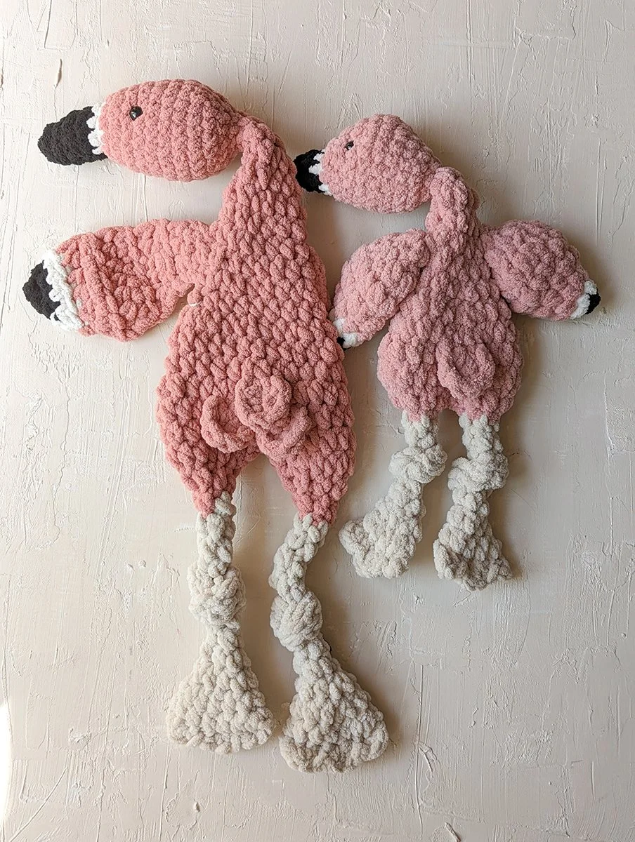 Crocheted Flamingo Lovey — Awaken Koselig