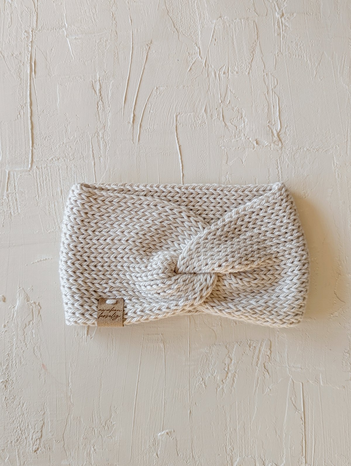 Women's Twist Cotton Headband in Linen