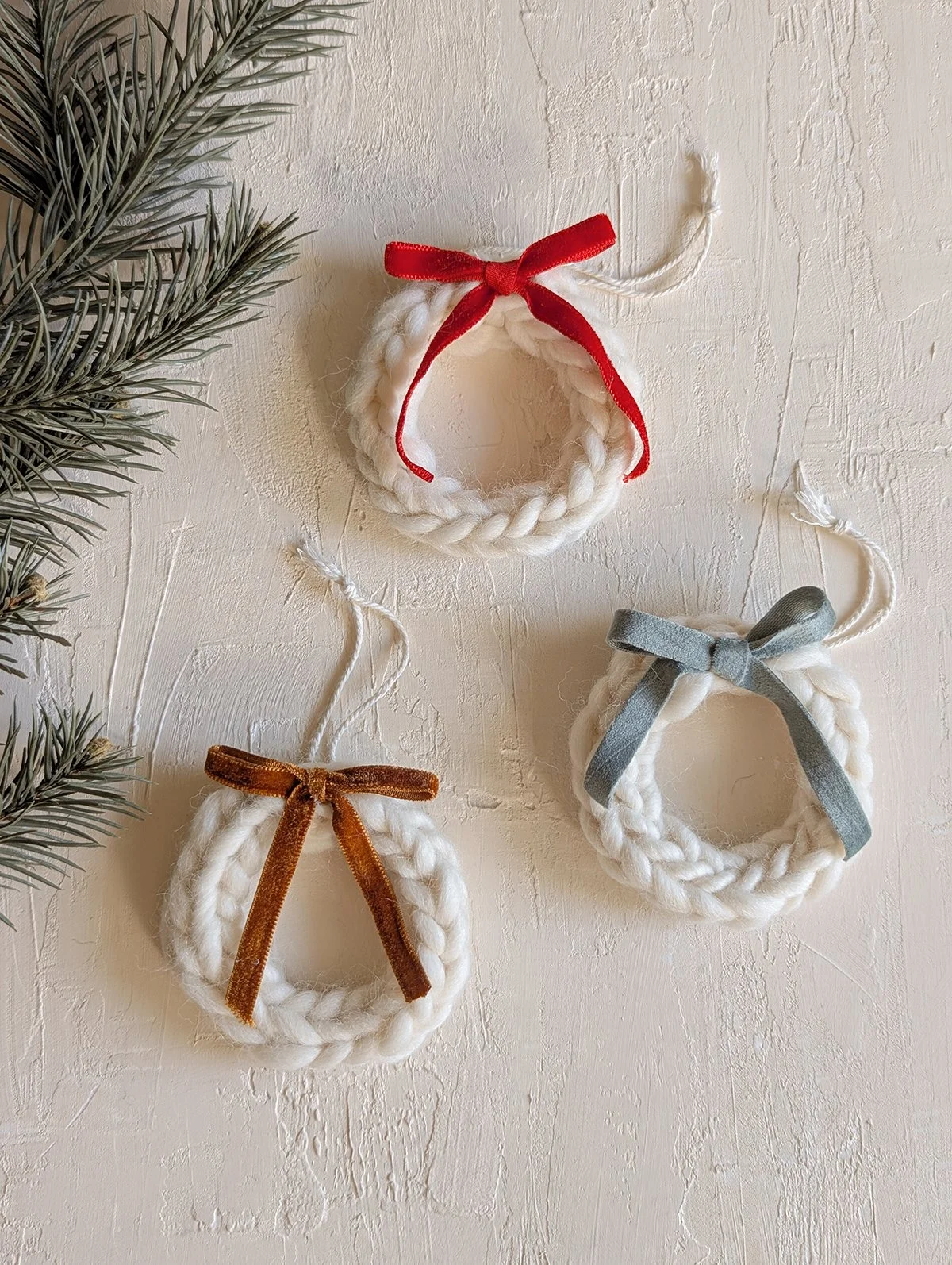 Knit Wreath Ornament