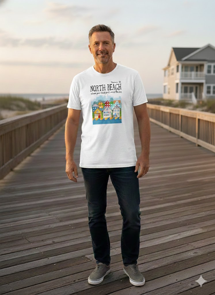 Vintage White or Grey Full Graphic T-Shirt