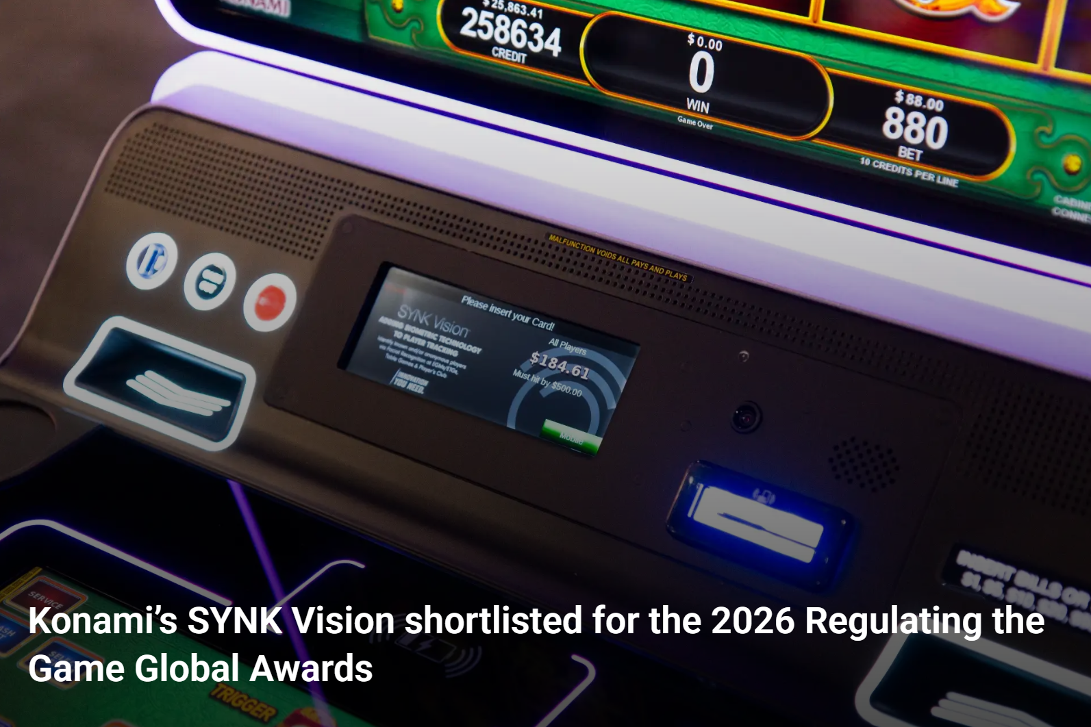 Konami’s SYNK Vision shortlisted for the 2026 Regulating the Game Global Awards