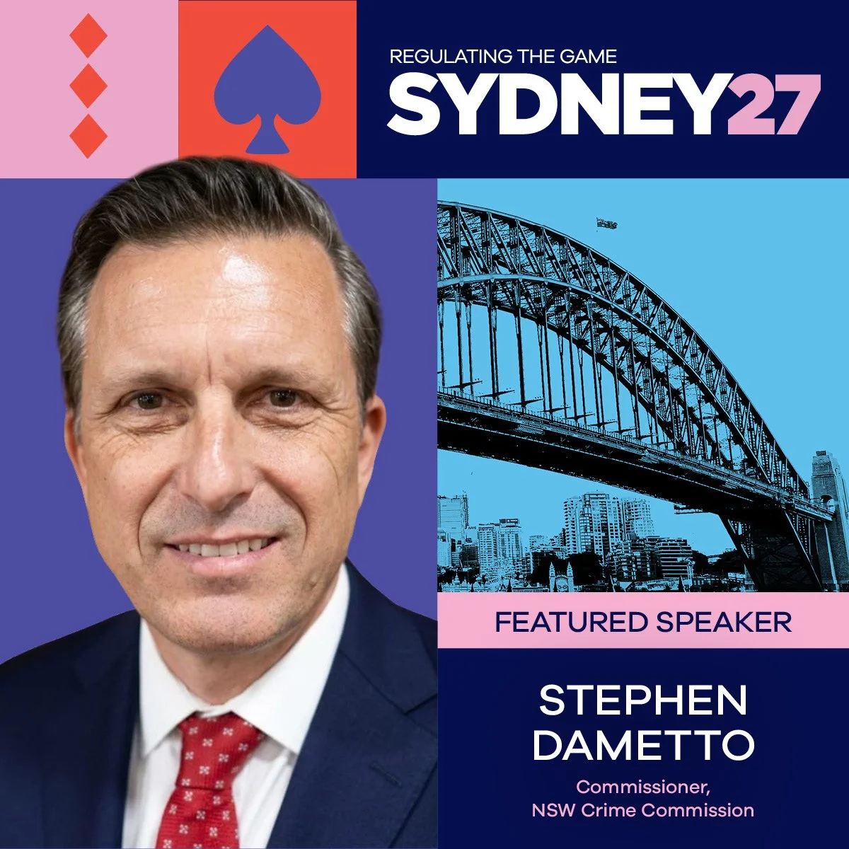 NSW Crime Commission’s Stephen Dametto confirmed to join 2027 Regulating the Game conference as speaker