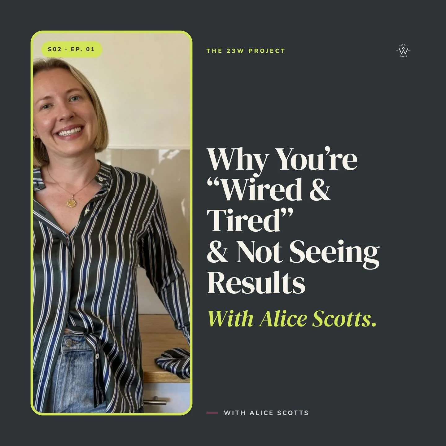 🎙️ NEW PODCAST EPISODE: WIRED BUT TIRED

I recently joined @ange_drake from 23W to talk about a concept I see every day in clinic: being wired but tired.

That feeling of being completely exhausted&hellip; yet unable to properly slow down.

Many wom