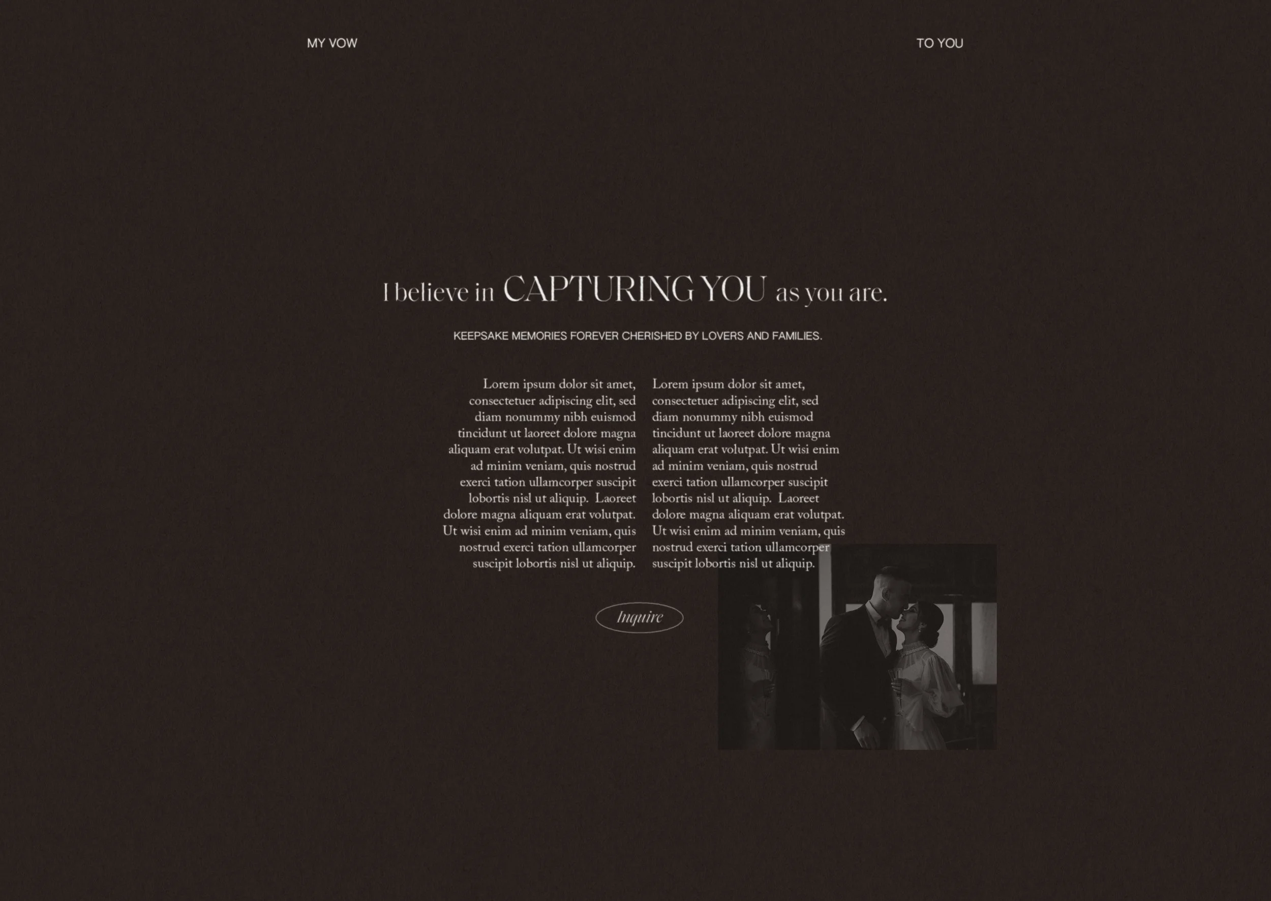 Elegant typography system for Rachel Aston Photography luxury wedding photographer branding