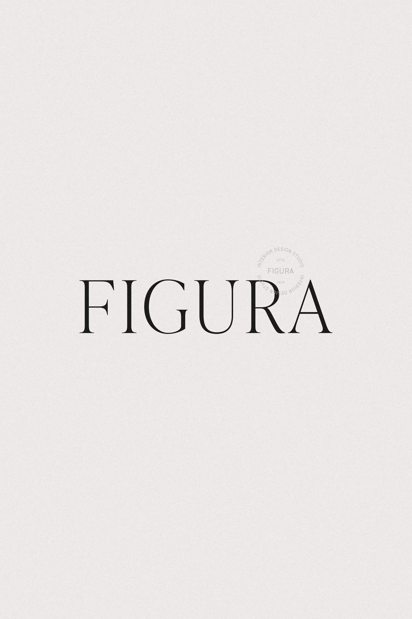 Figura Design logo design for modern interior design studio branding