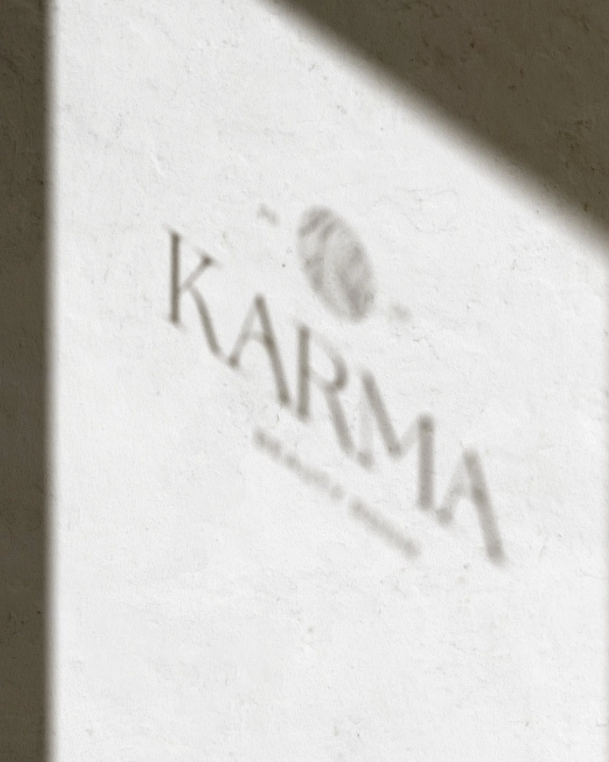 Karma Beauty Room modern coastal hair salon brand identity logo design by Oak + Ember Design Studio