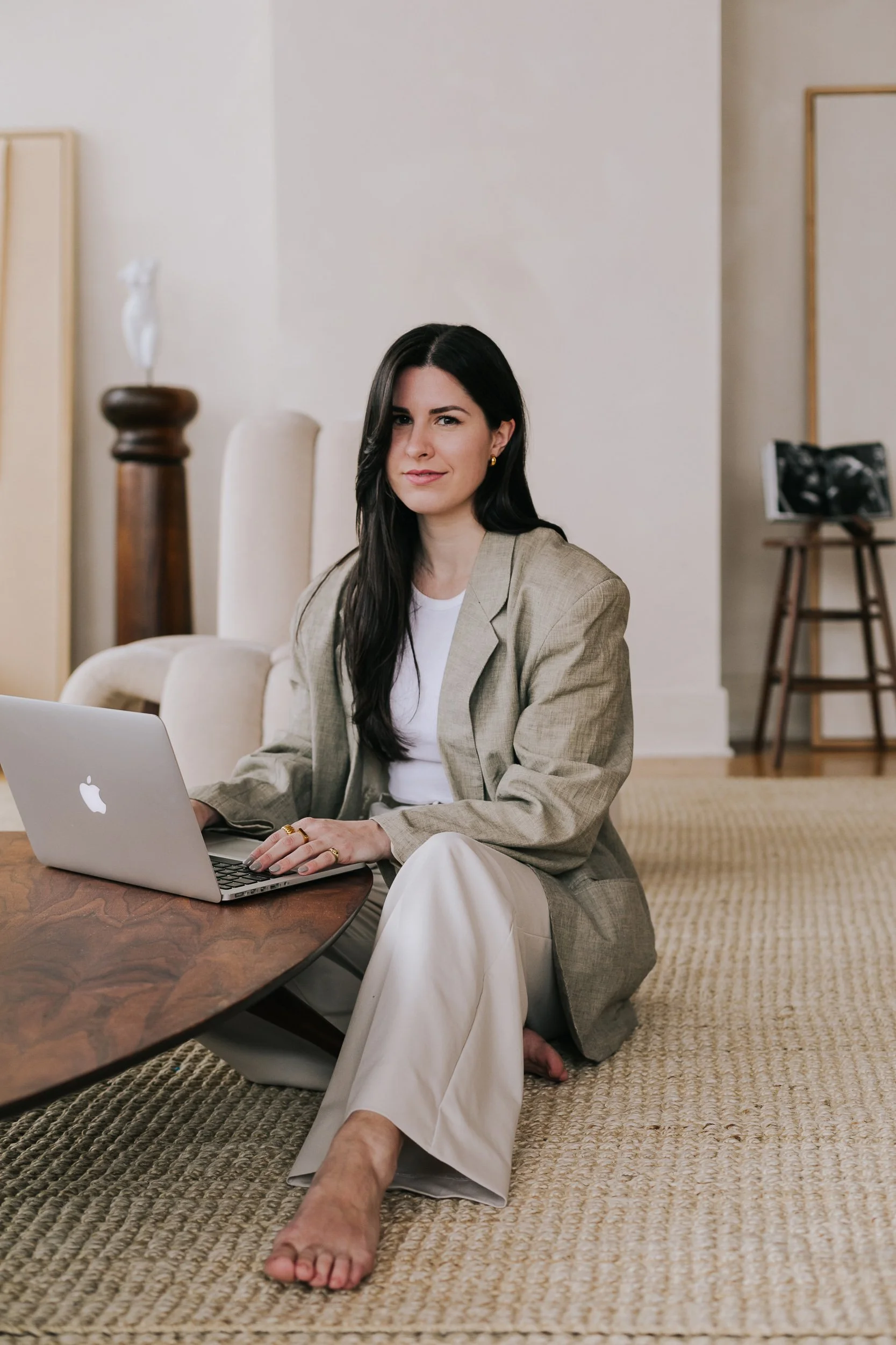 Mackenzie McIntyre, lead brand designer and owner of Oak + Ember Design Studio