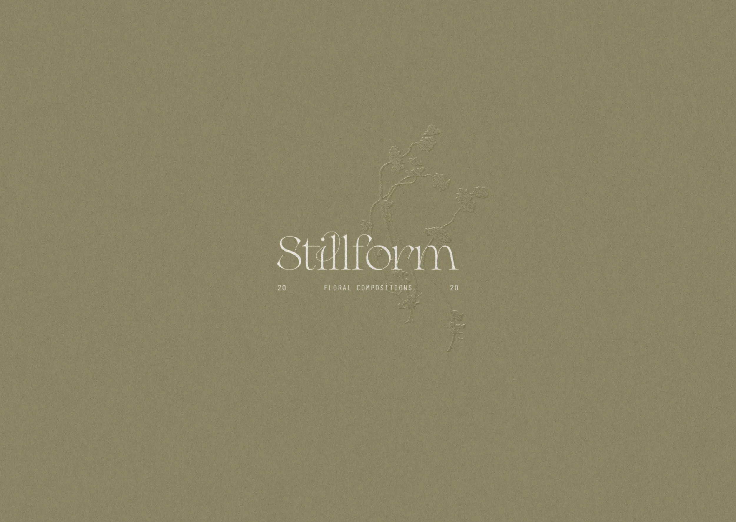 Stillform Floral Studio contemporary floral design brand identity inspired by art and nature