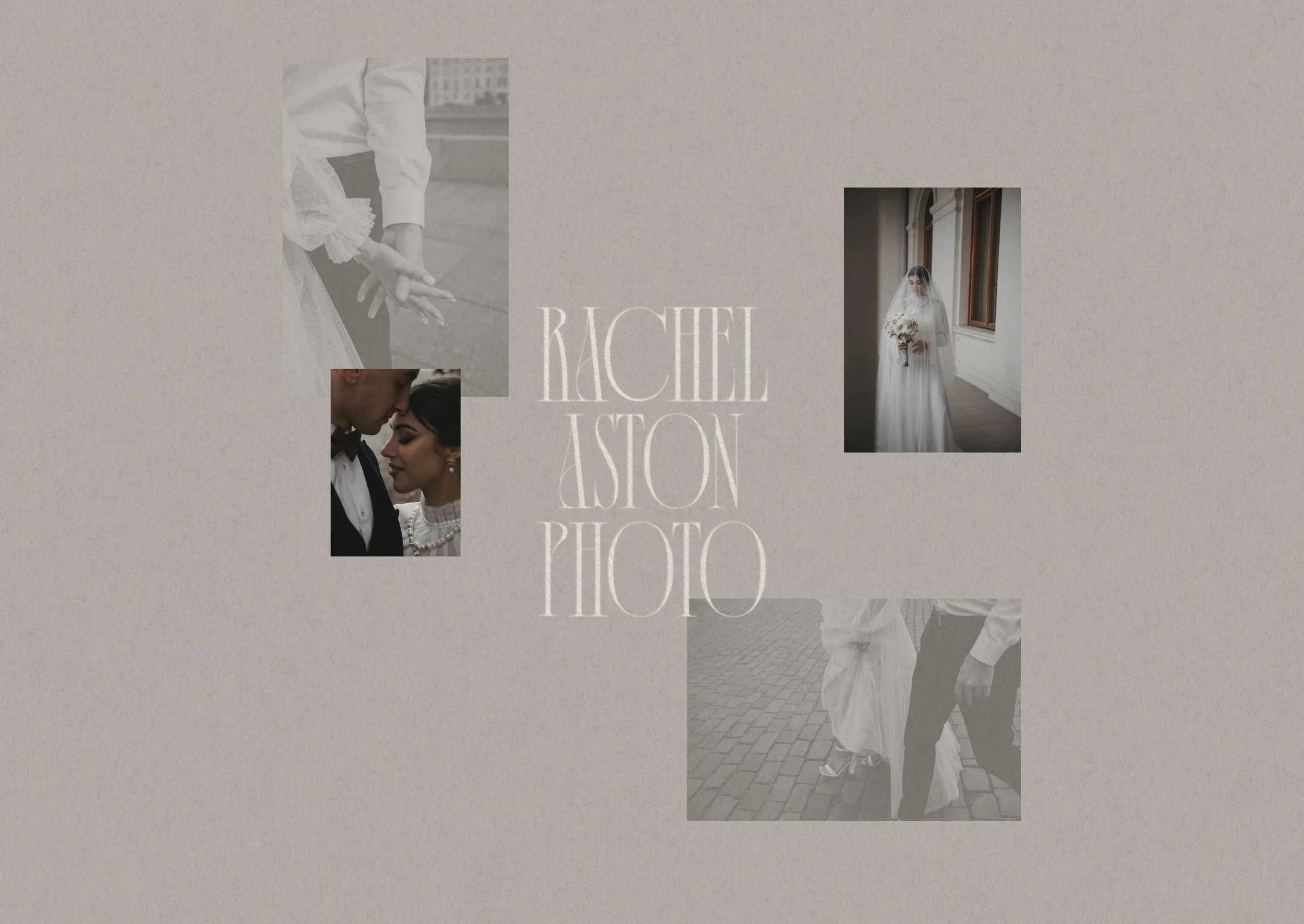 Rachel Aston Photography wordmark logo for fine art wedding photographer brand identity
