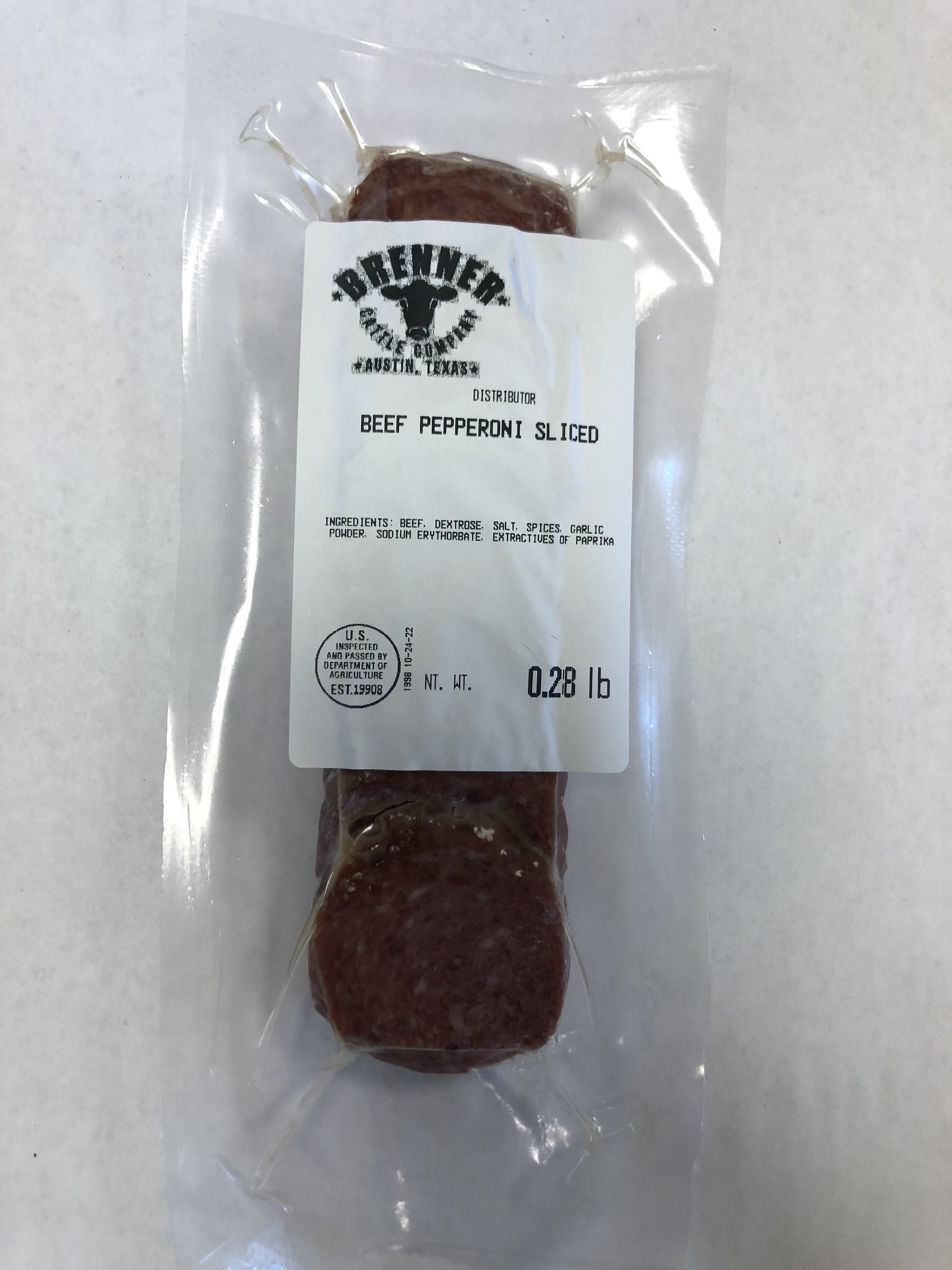 Fullblood Wagyu Sliced Pepperoni — Brenner Cattle Company