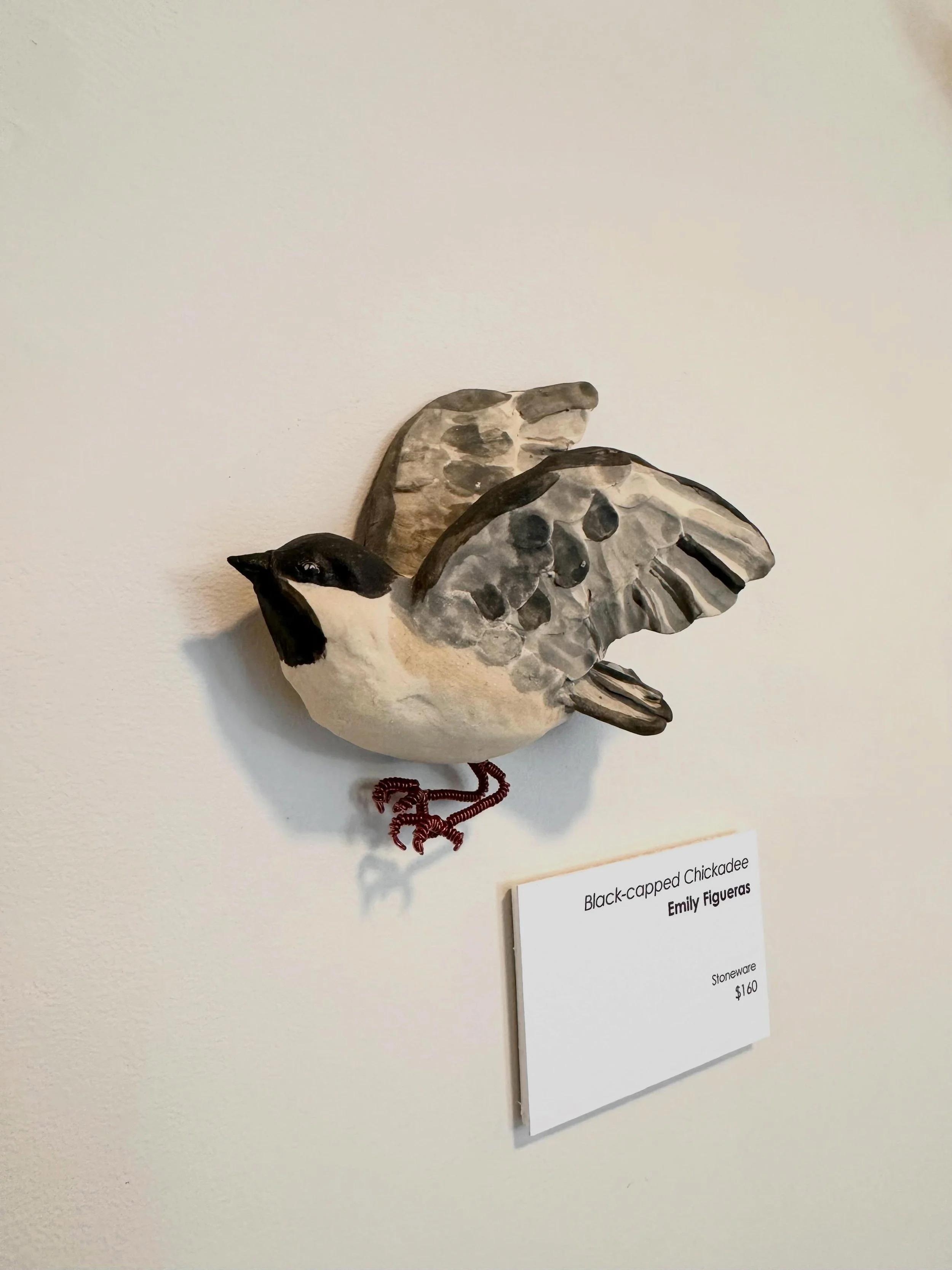 Did you know I have pieces in an exhibit at @artsinwayne through mid June? There are lots of little birds and goodies for sale! 5 other artists are displaying with me for a &ldquo;Native Flora and Fauna&rdquo; Exhibit.