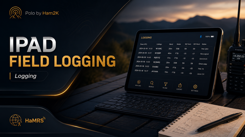 iPad field logging setup for portable ham radio activations