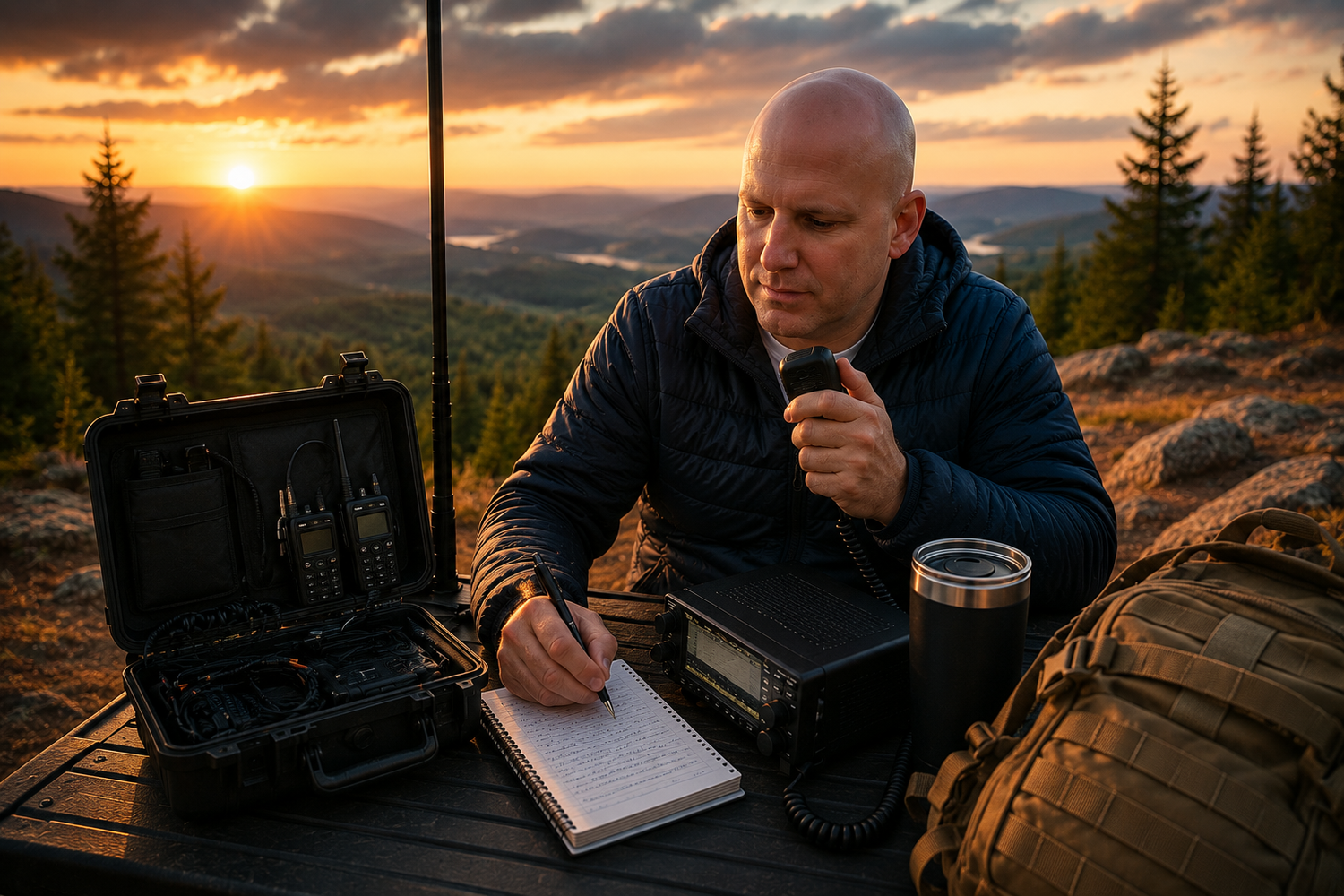 N1JUR portable ham radio field setup