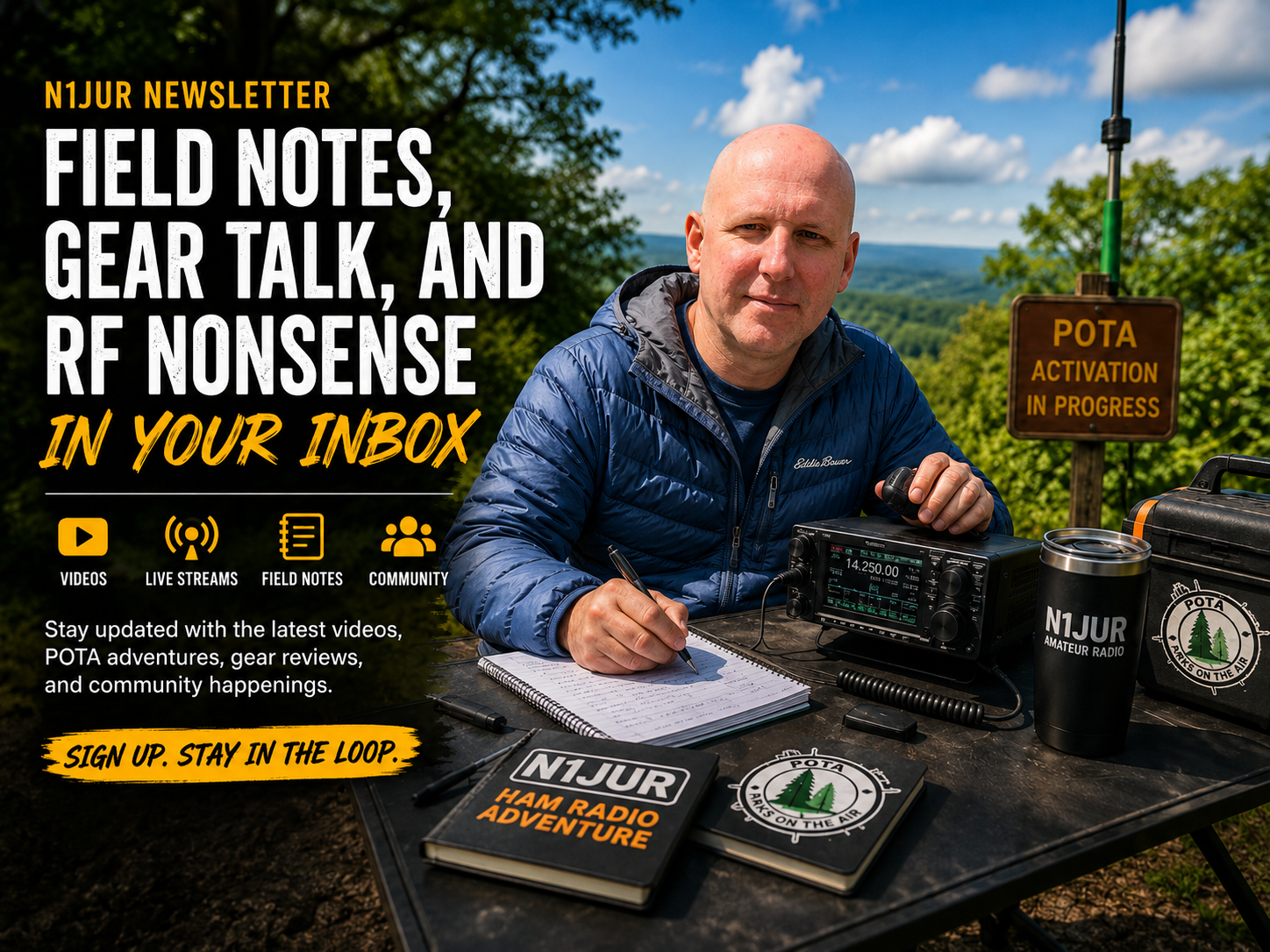N1JUR newsletter field notes and ham radio updates