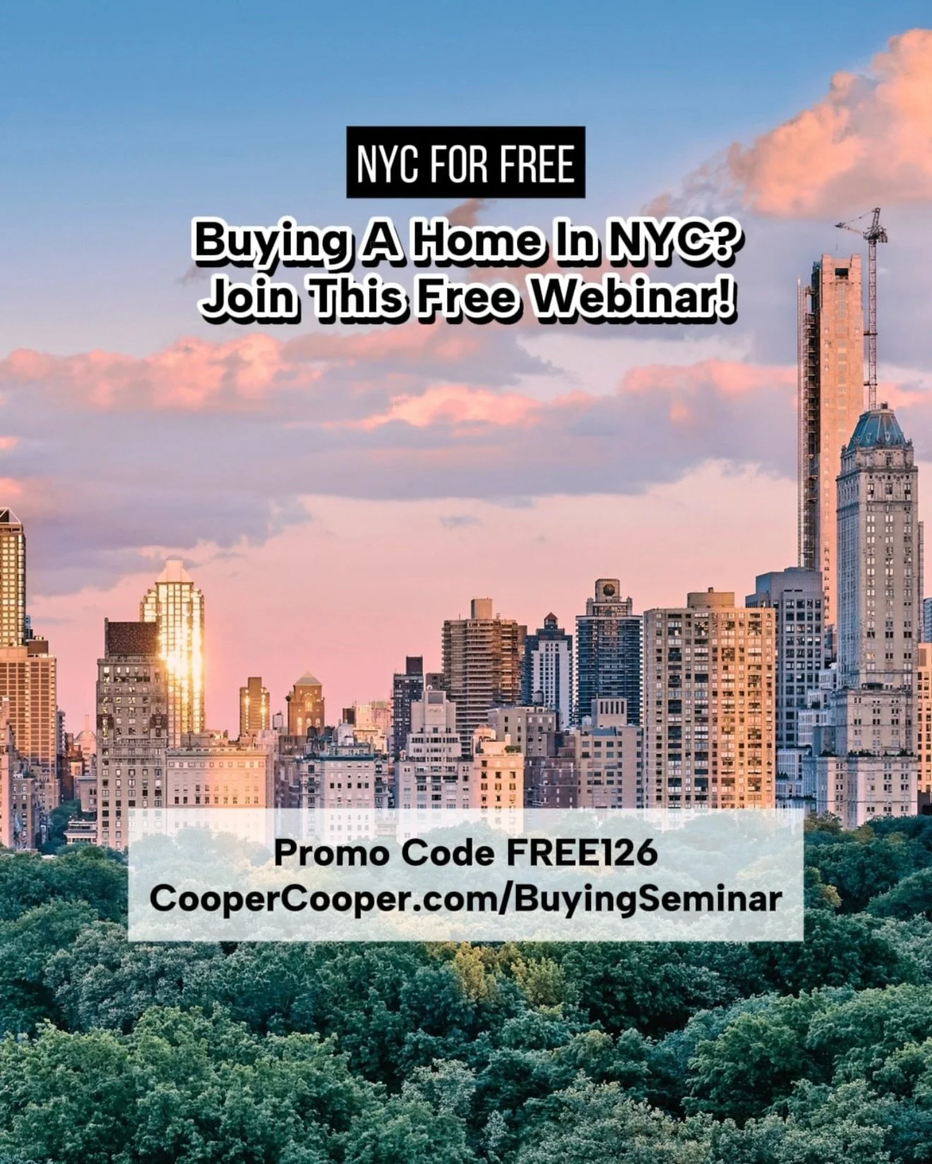 Buying a home in NYC? Don&rsquo;t miss your chance to attend this FREE Buying Webinar! 🏙️ #CooperandCooperPartner

If you&rsquo;re thinking about BUYING a Condo, Co-op or Townhouse in NYC, join Cooper &amp; Cooper Real Estate for their industry-lead