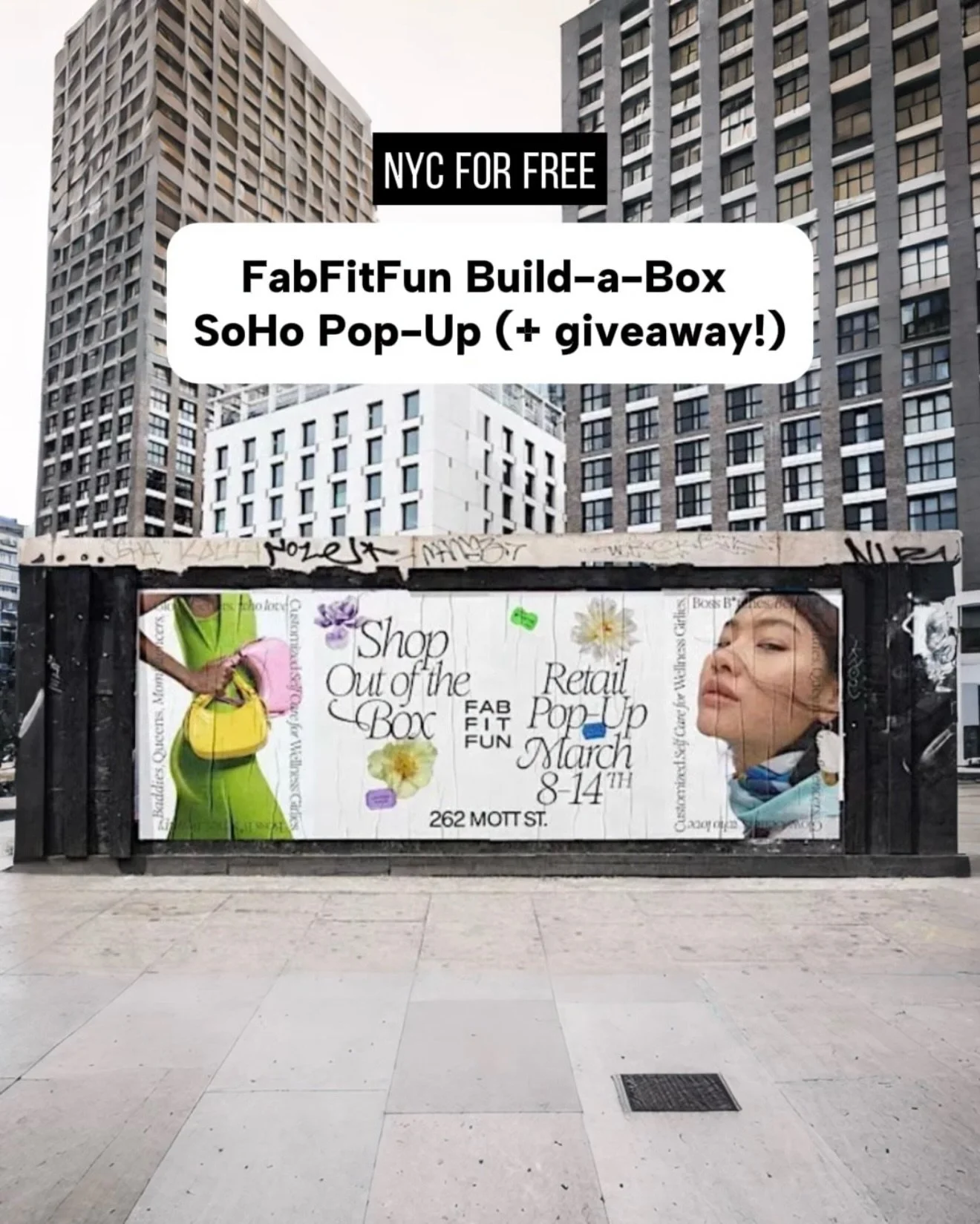 NYC girls, this one&rsquo;s for you 💗 #FabFitFunPartner

For the first time ever, @FabFitFun is taking its digital Build-A-Box experience IRL with a Retail Pop-Up at 262 Mott Street, March 8&ndash;14 (12&ndash;5PM daily).

Come build your box in per