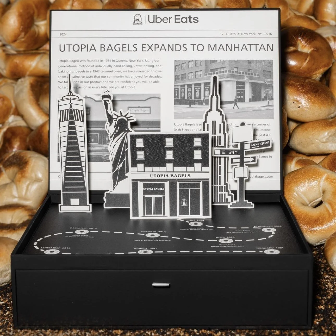 Utopia Bagels Midtown Grand Opening — NYC for FREE