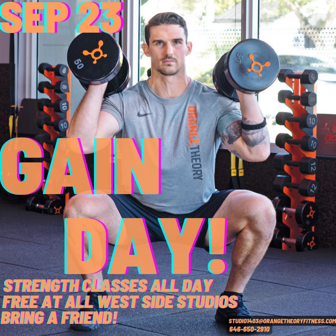 OrangeTheory Gain Day — NYC for FREE