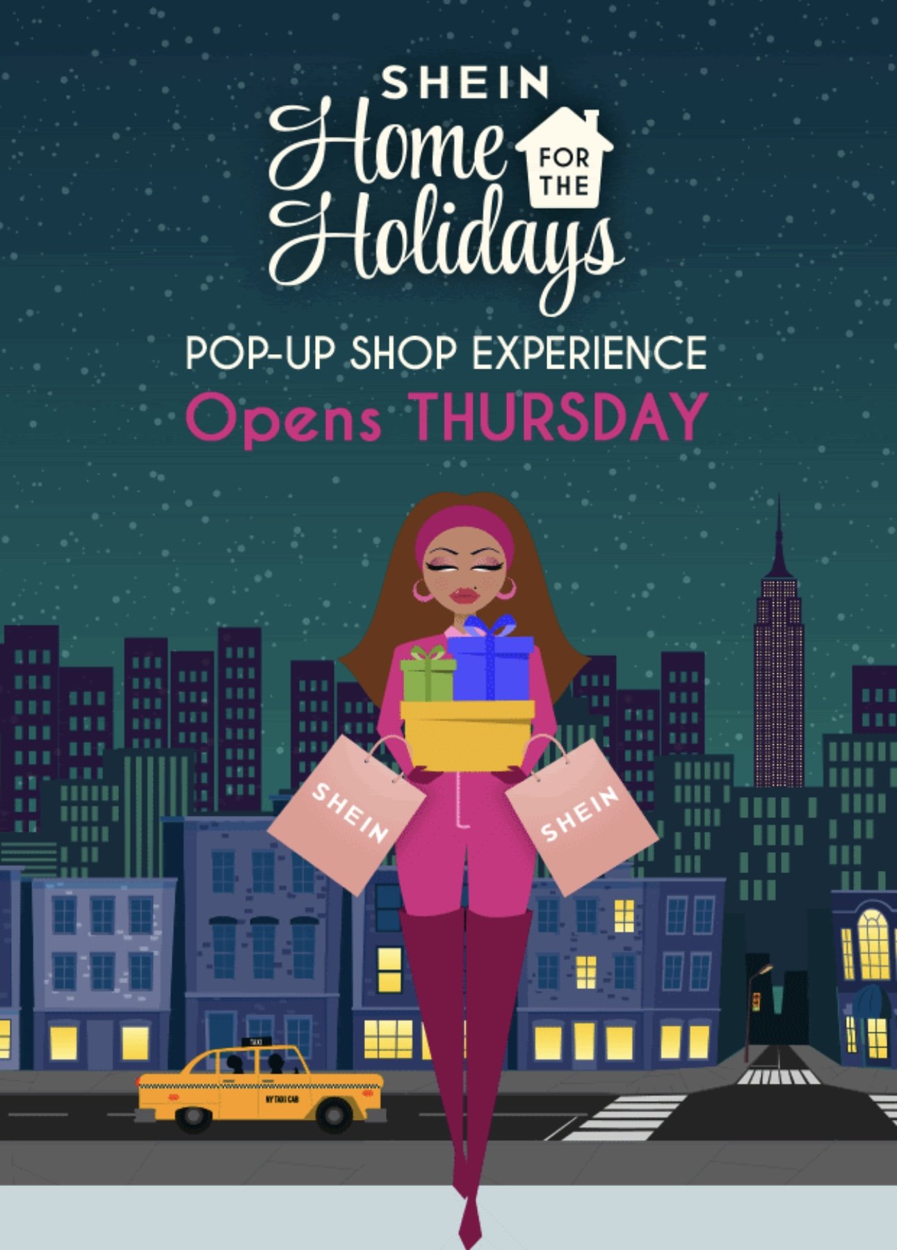 SHEIN HOSTS A HOME FOR THE HOLIDAYS IMMERSIVE POP-UP EXPERIENCE FOR  CUSTOMERS IN TIMES SQUARE