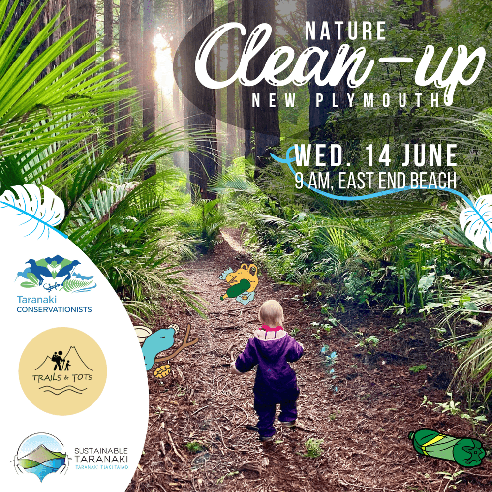 Nature Cleanup with Tots - East End & Te Henui — Sustainable Taranaki