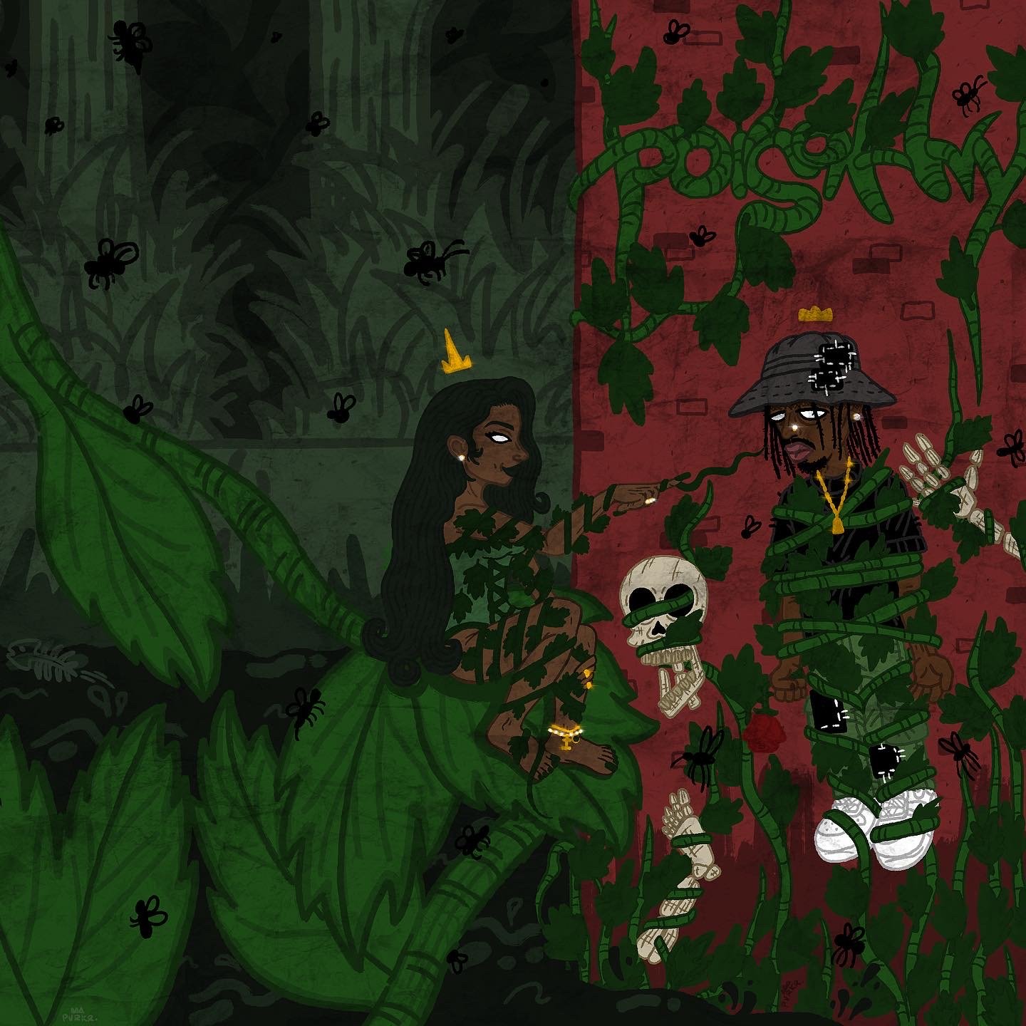 K. Forest cover art for his track ‘poison ivy’.
you can listen on Apple Music.
11.8.22