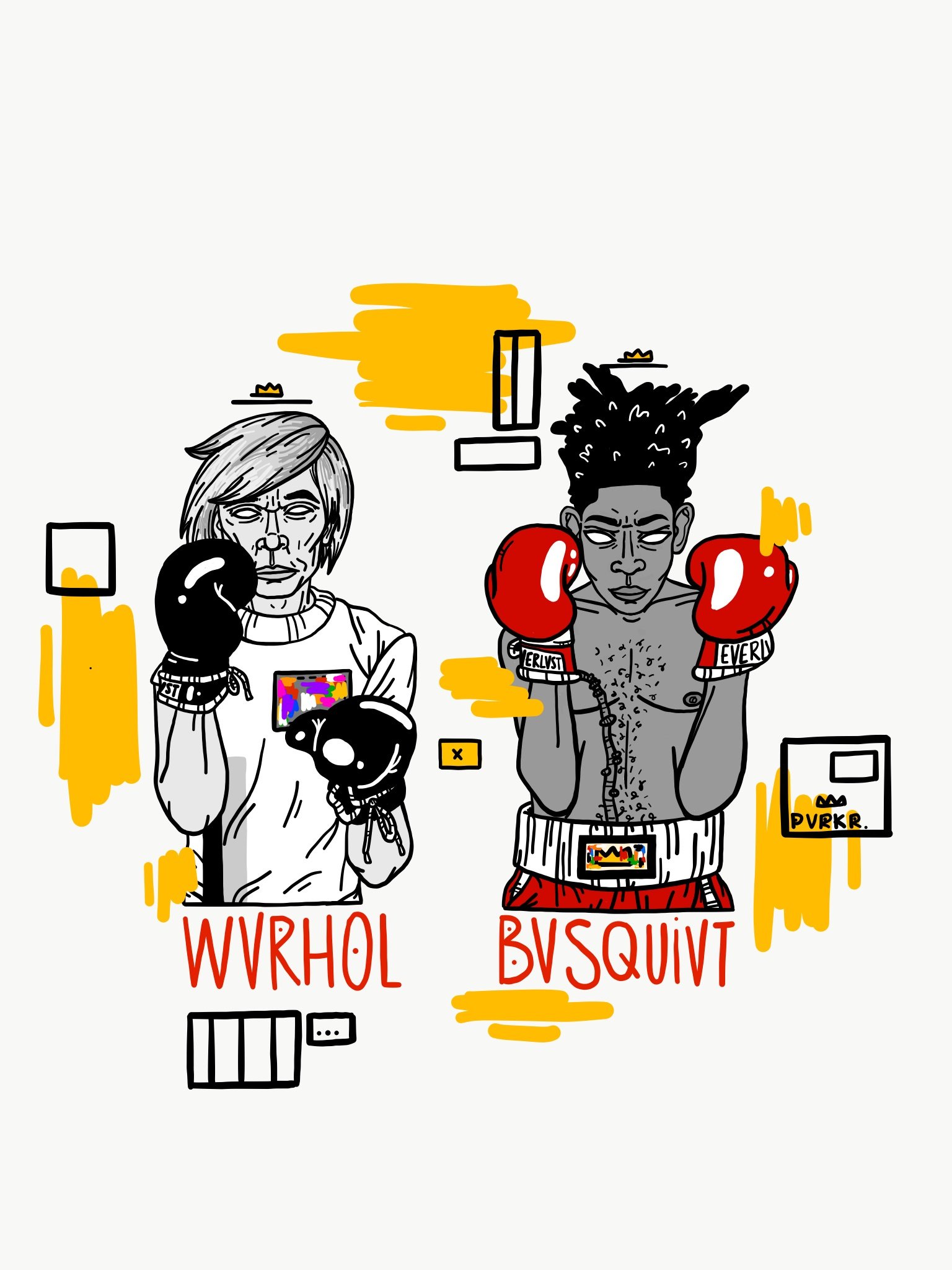 warhol & basquiat.