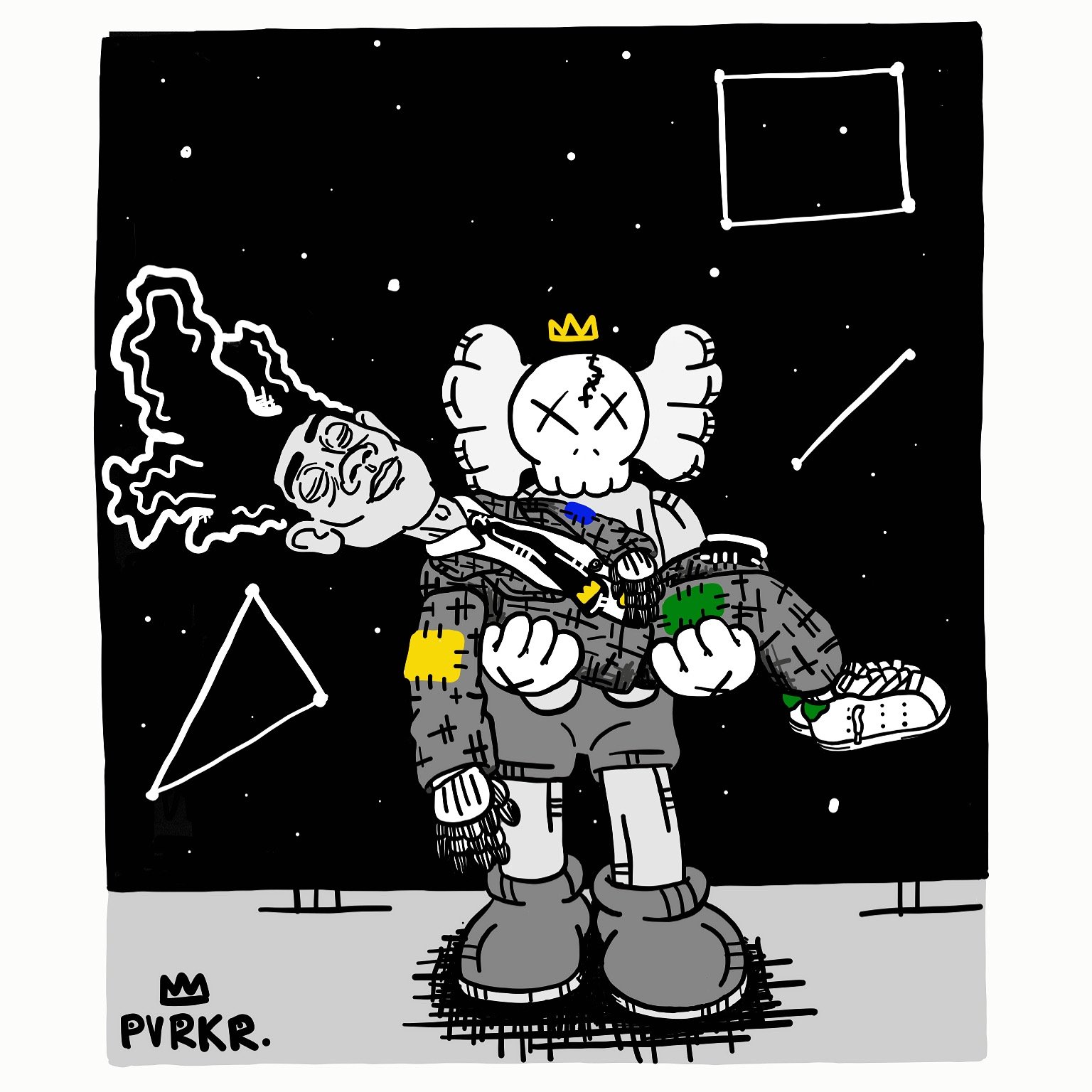 basquiat & KAWS.