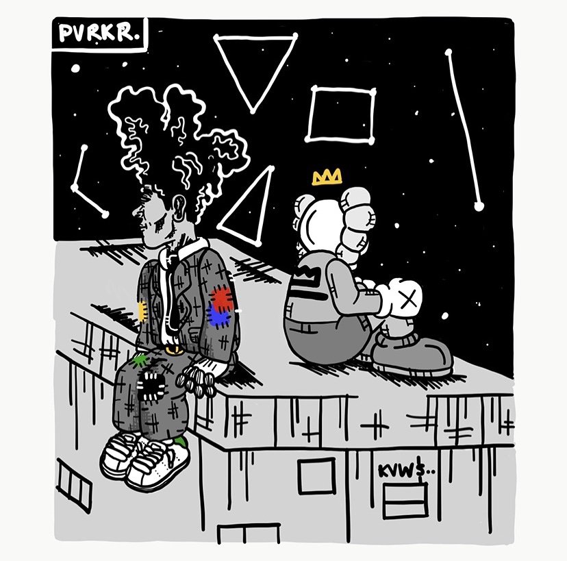 basquiat & KAWS.