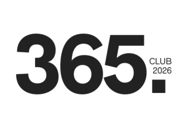 Black logo with large number '365' and smaller text 'Club 2026' to the right.