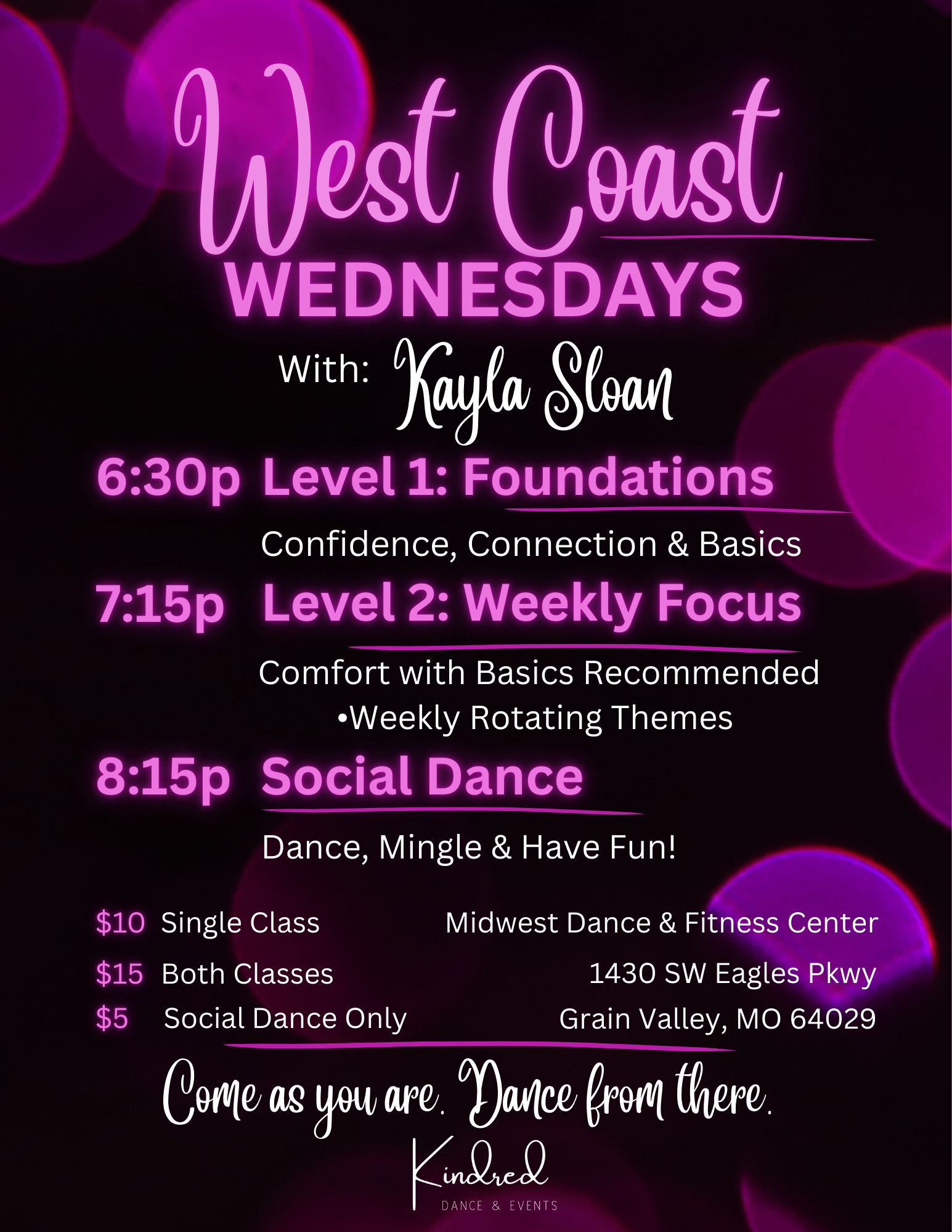 WC Wednesdays @ Midwest Dance &amp; Fitness Center