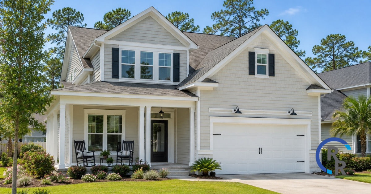 Beautiful home with new siding.