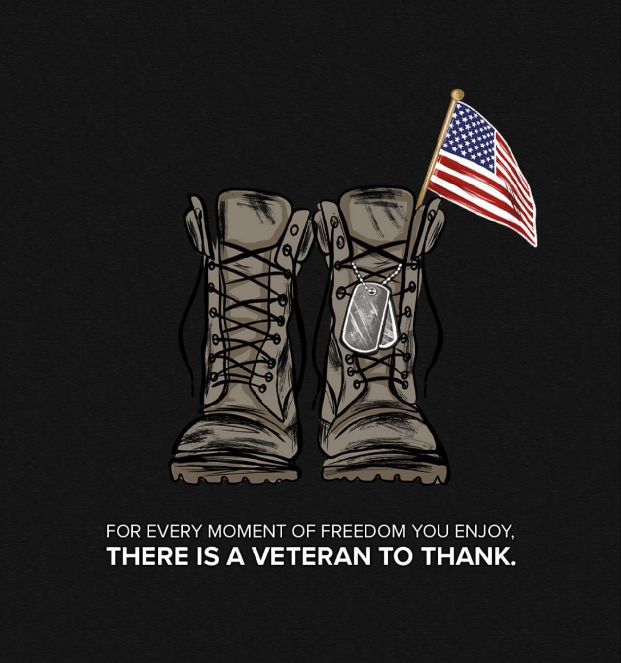 🇺🇸 Pay it forward to a veteran today&hellip; a simple gesture of kindness goes along way. Thank you to all the brave men and woman of the greatest country anywhere! #usa #veteransday
