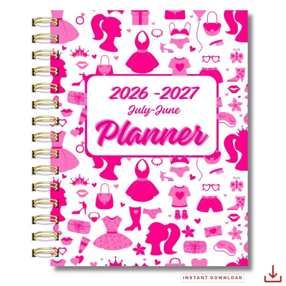 PINK COLLECTION: Academic Barbie Style Planner & Goal Pack