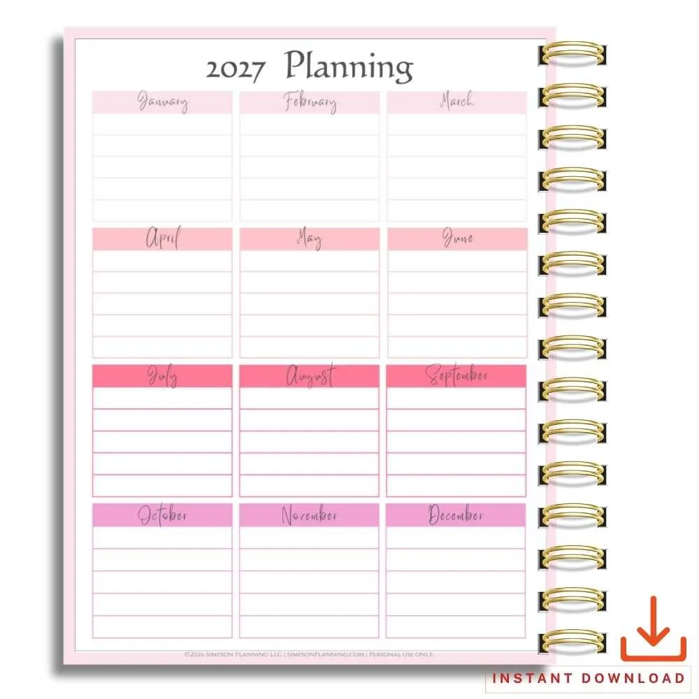 2027 Pink Barbie style calendar planner_Simpson Planning 3.jpg